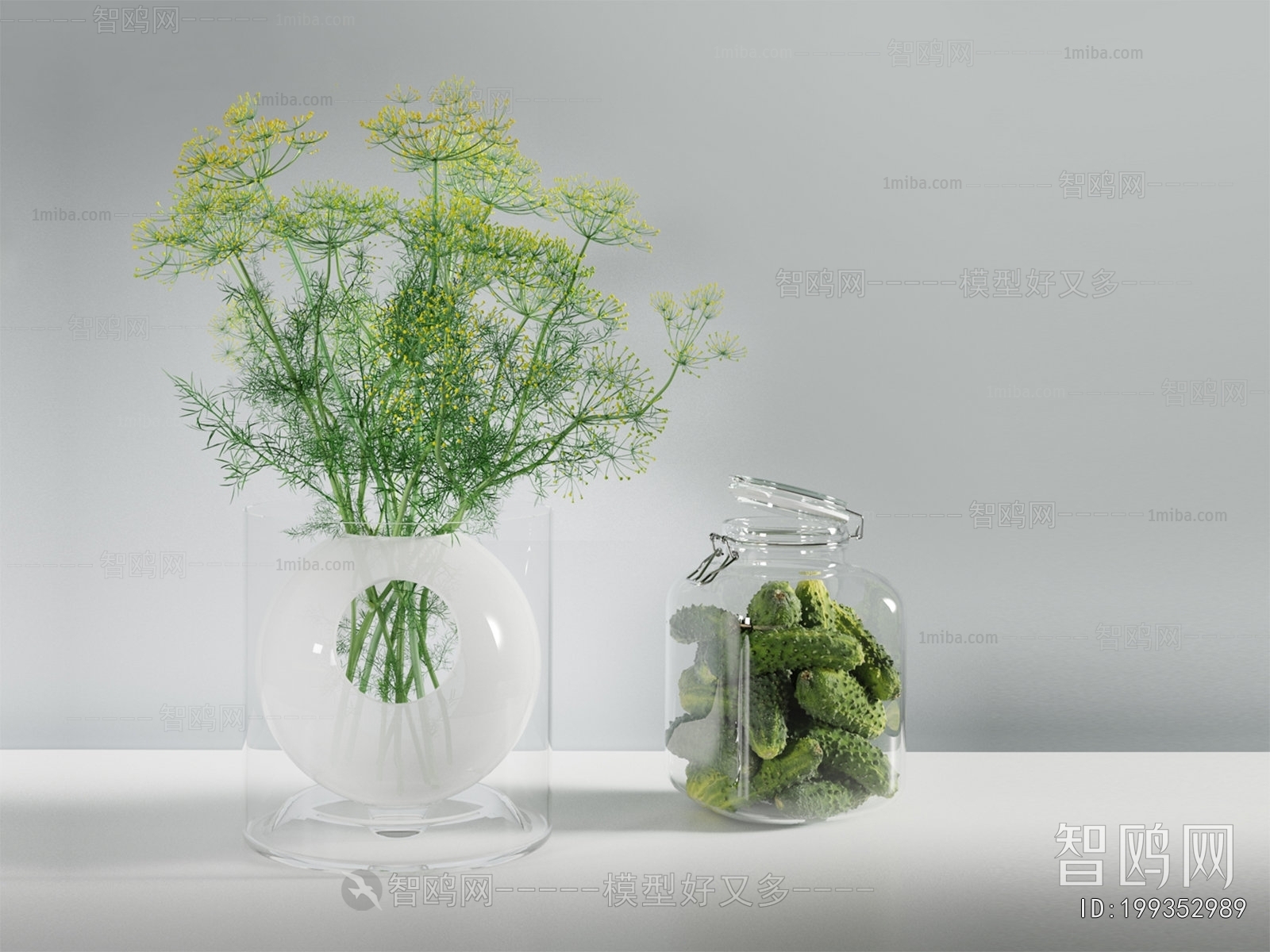 Modern Aquatic Green Plant