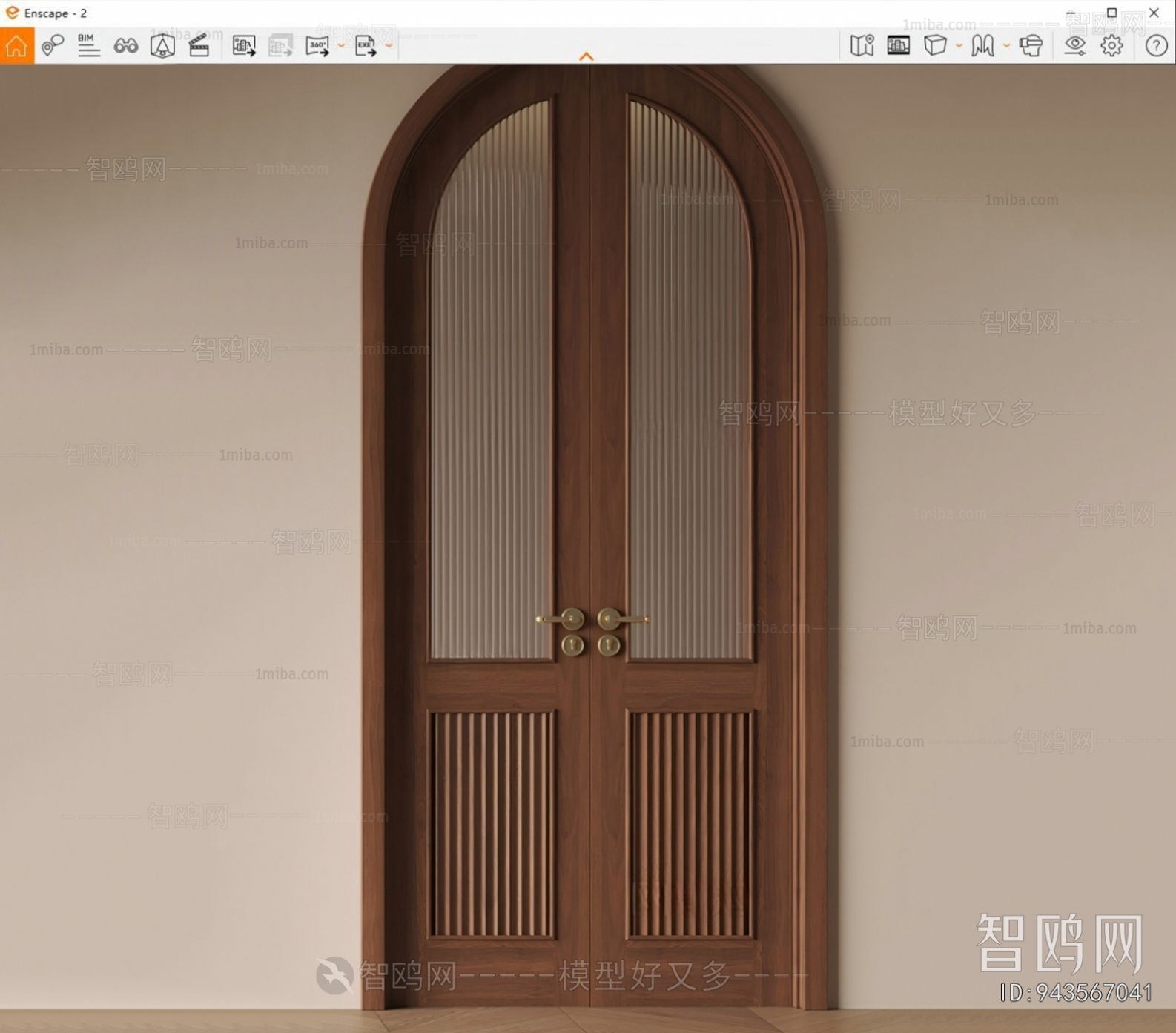 French Style Double Door