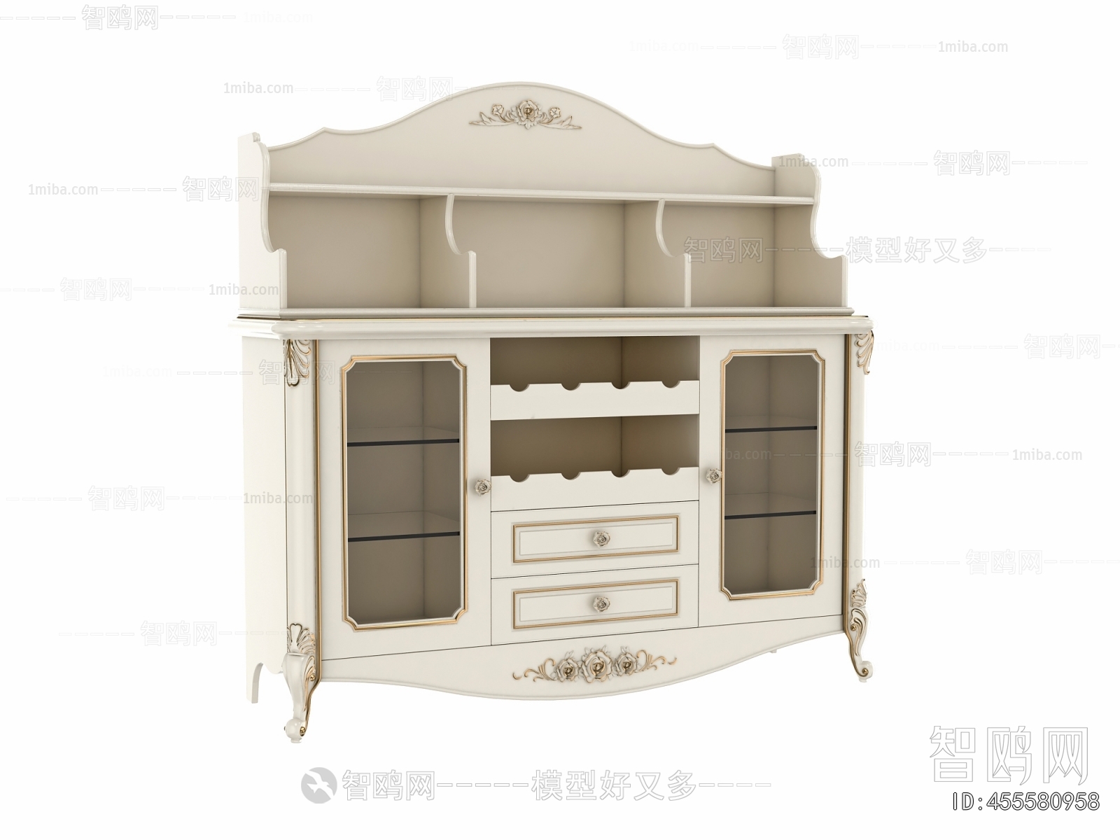 French Style Wine Cabinet