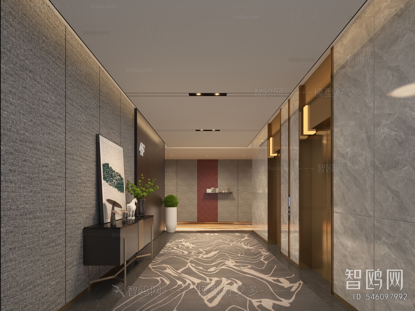 Modern Elevator Hall