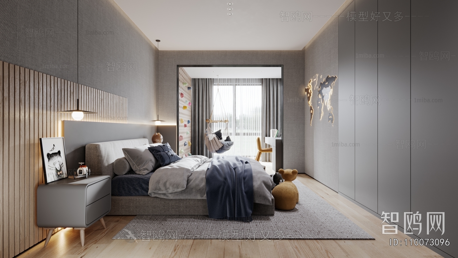 Modern Boy's Room And Son's Room
