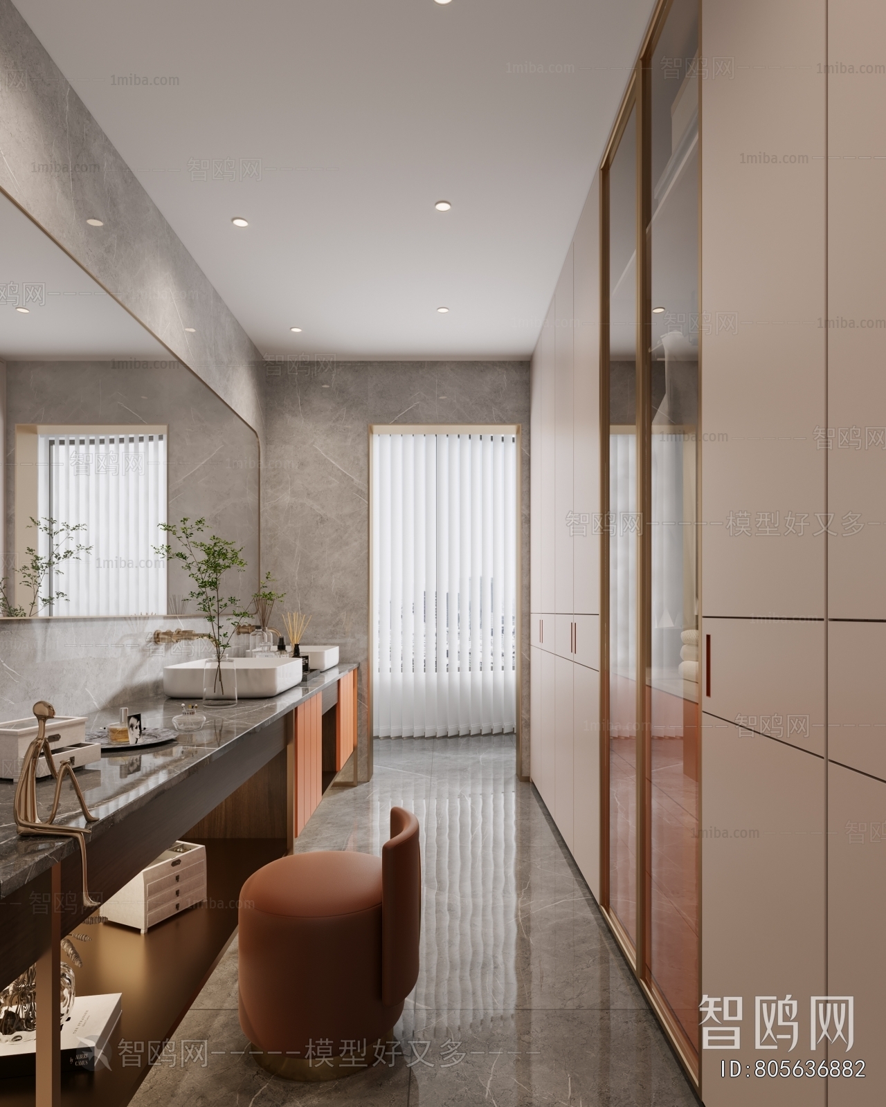 Modern Clothes Storage Area