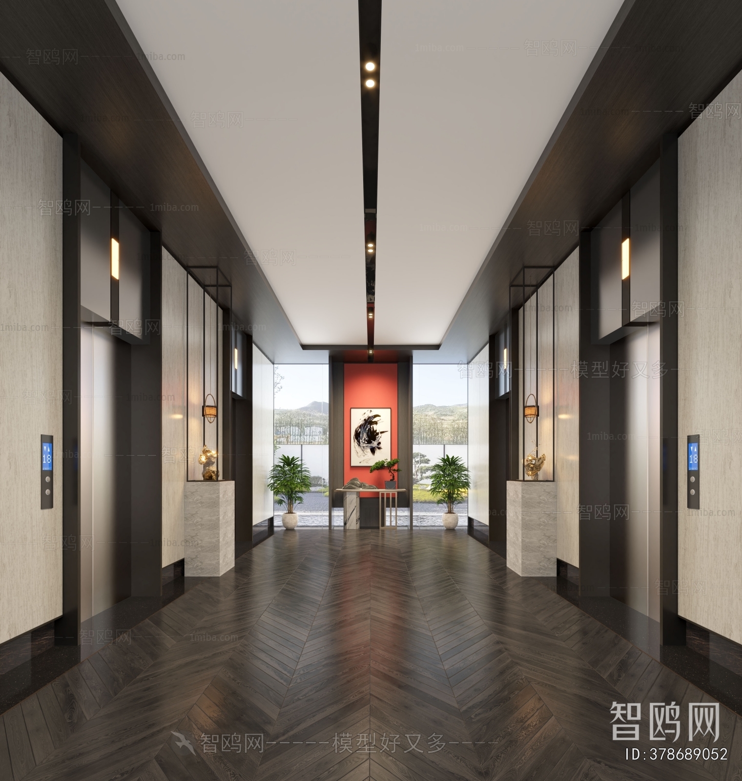 Modern Elevator Hall