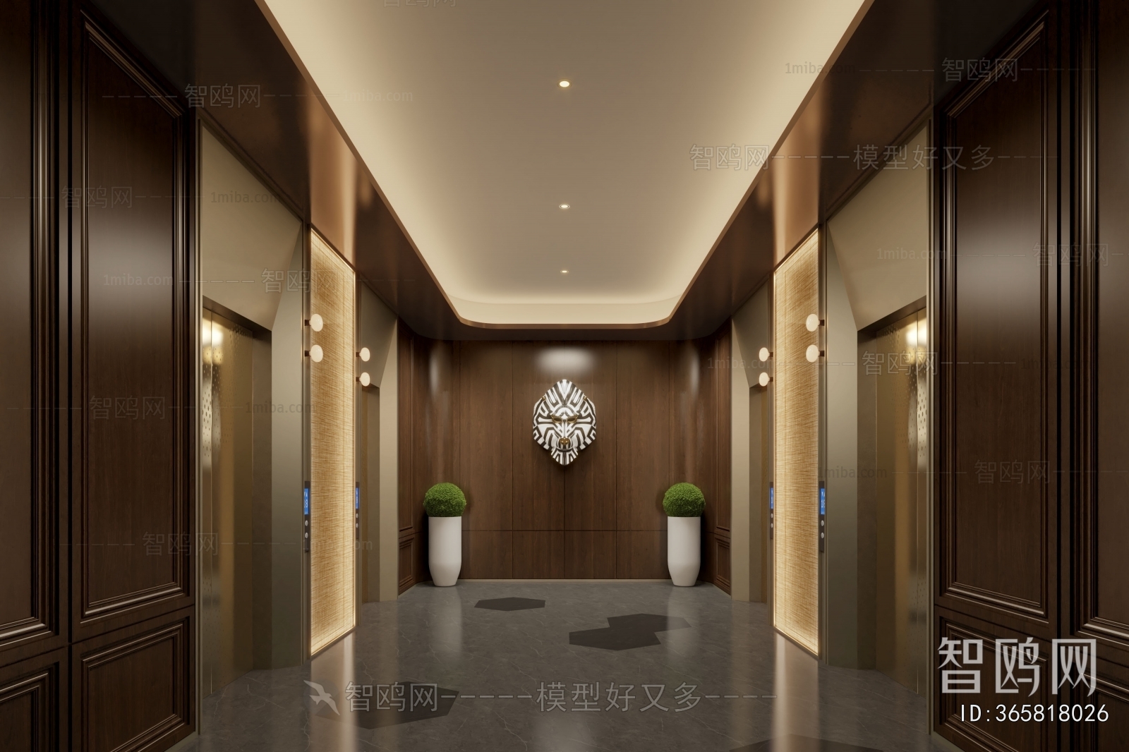 Modern Elevator Hall