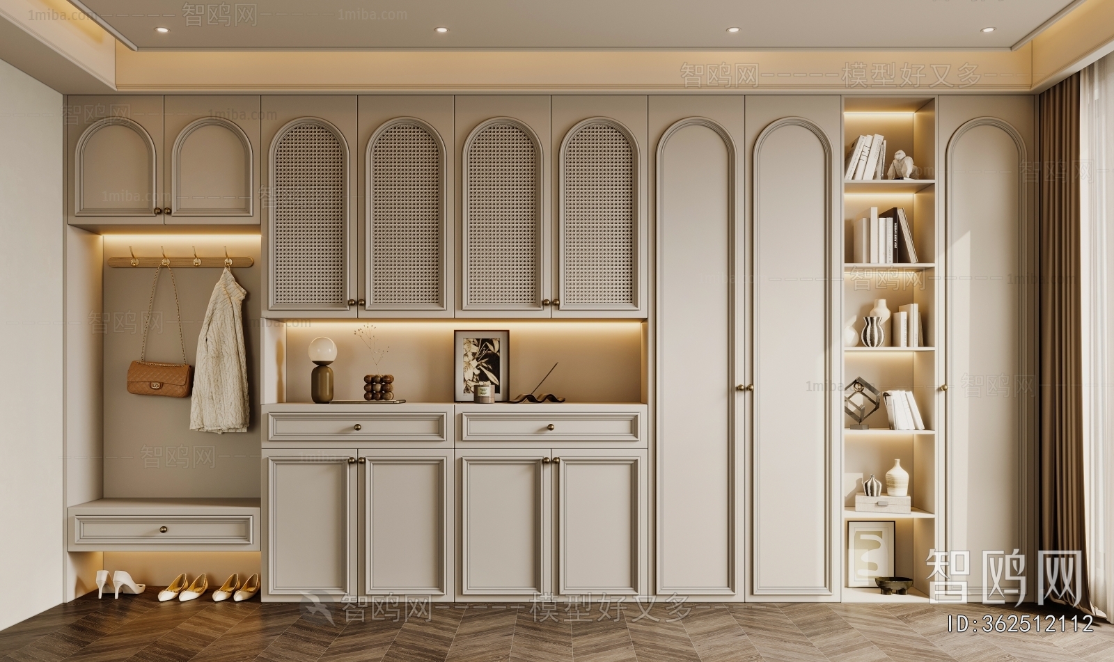 French Style Shoe Cabinet