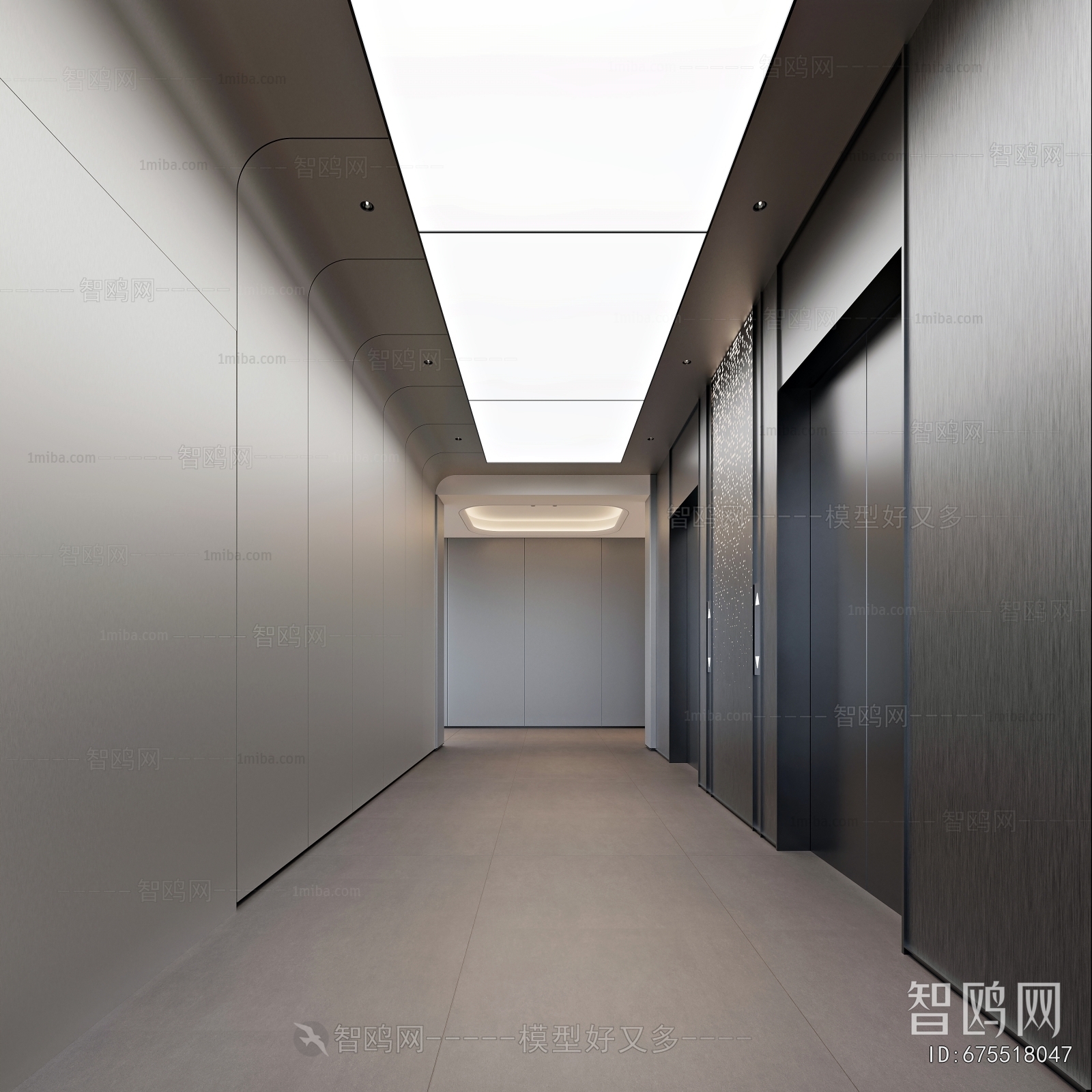 Modern Office Elevator Hall