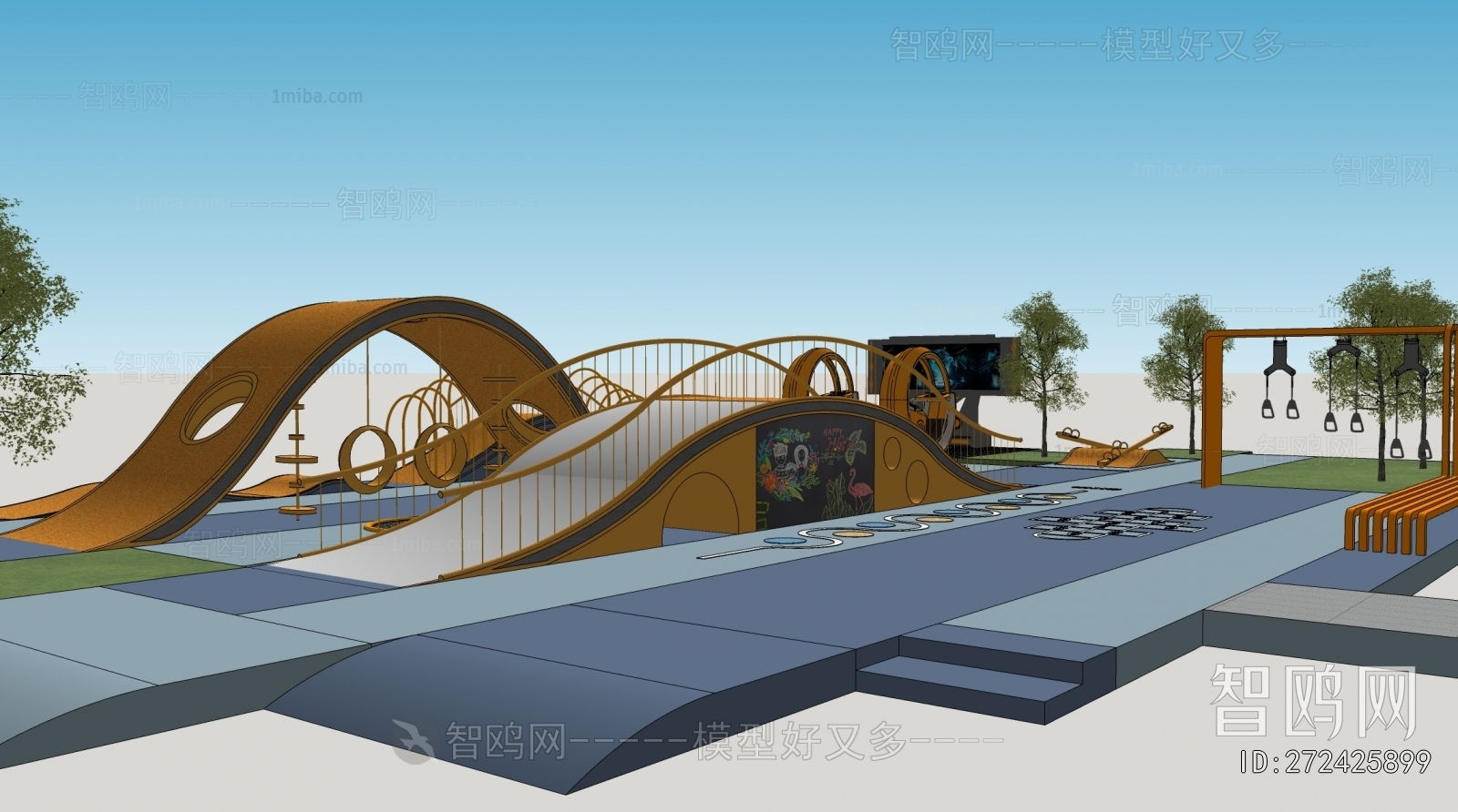 Modern Park Landscape