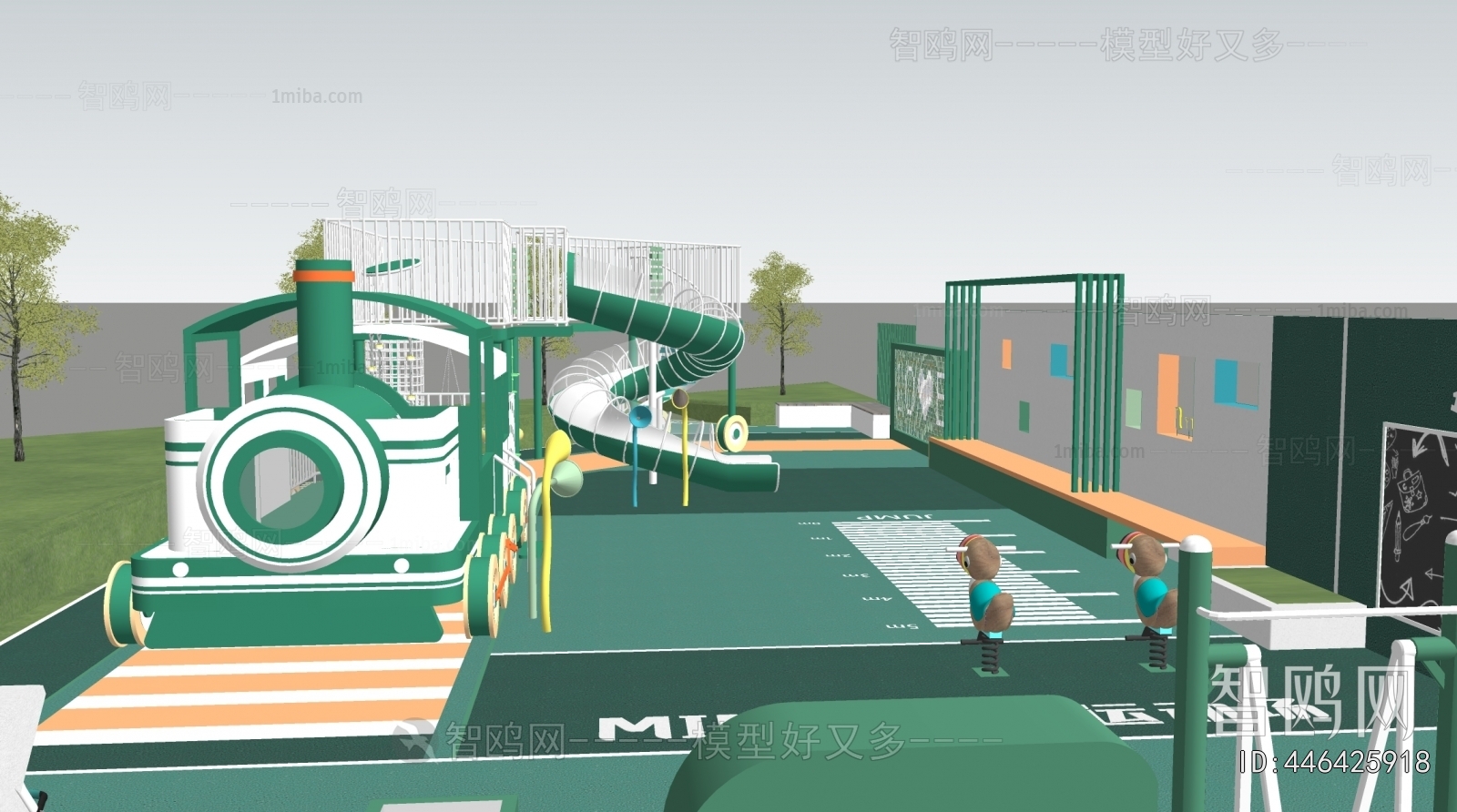 Modern Park Landscape