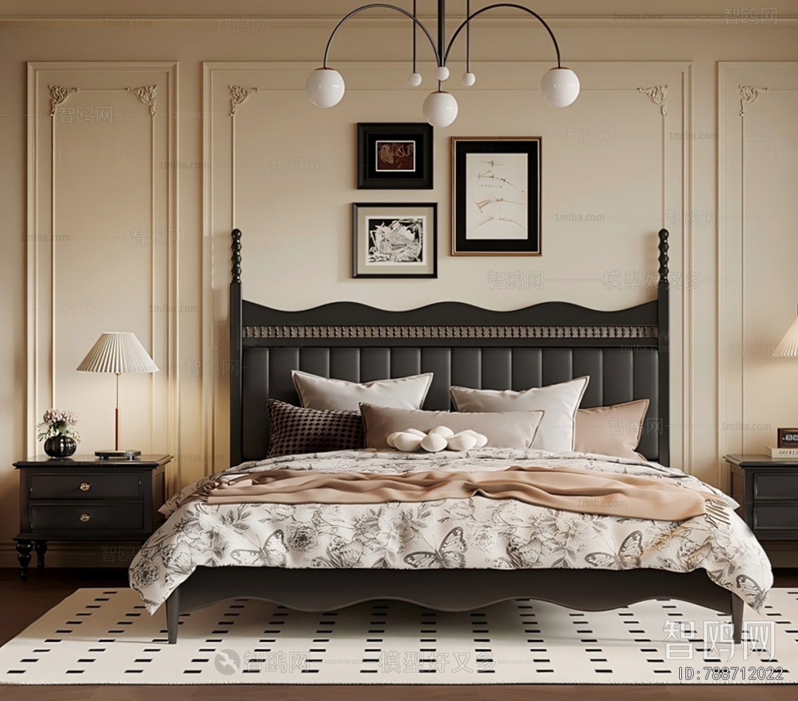 French Style Double Bed