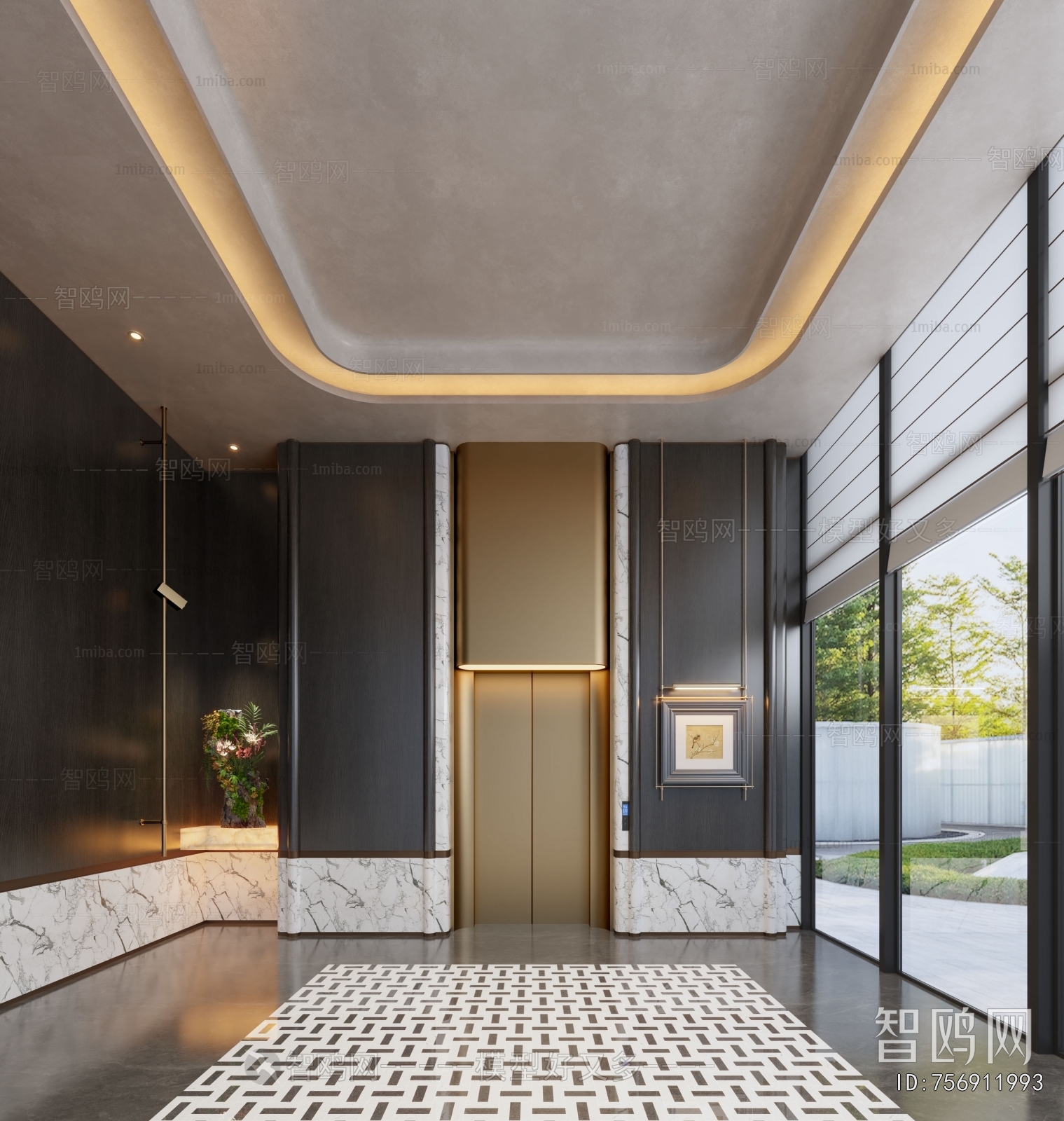 Modern Elevator Hall