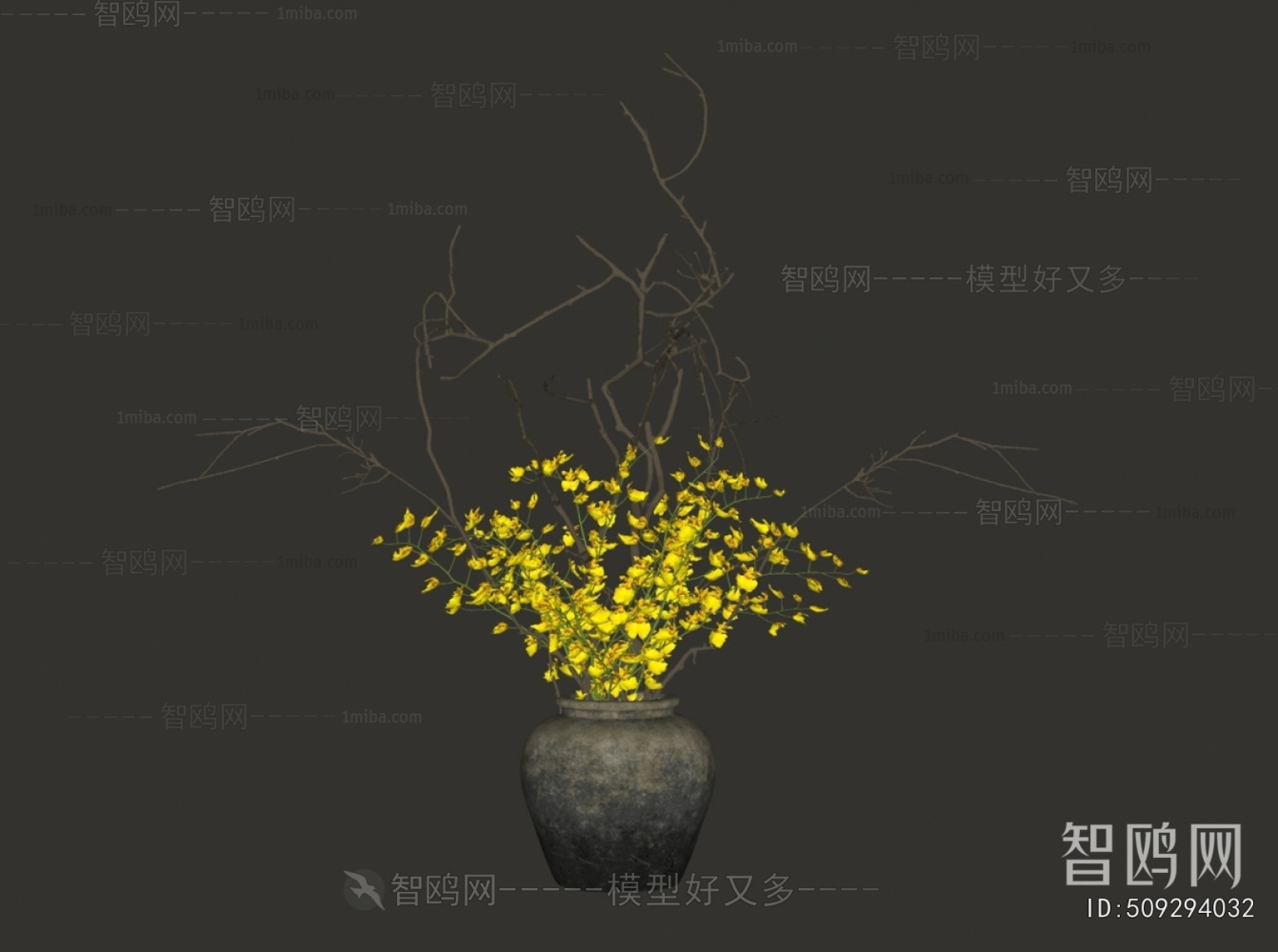 Wabi-sabi Style Flower Arrangement