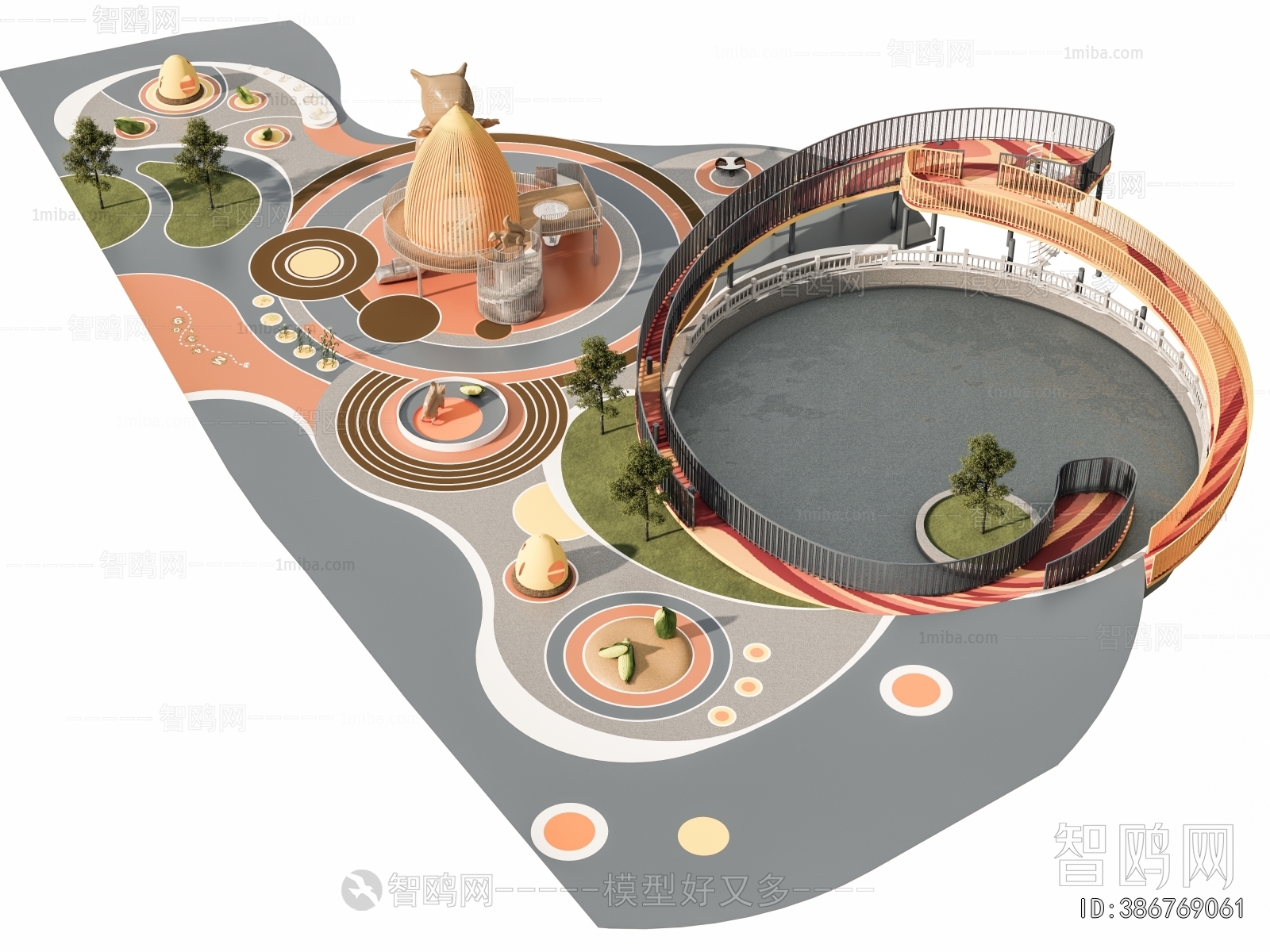 Modern Park Landscape