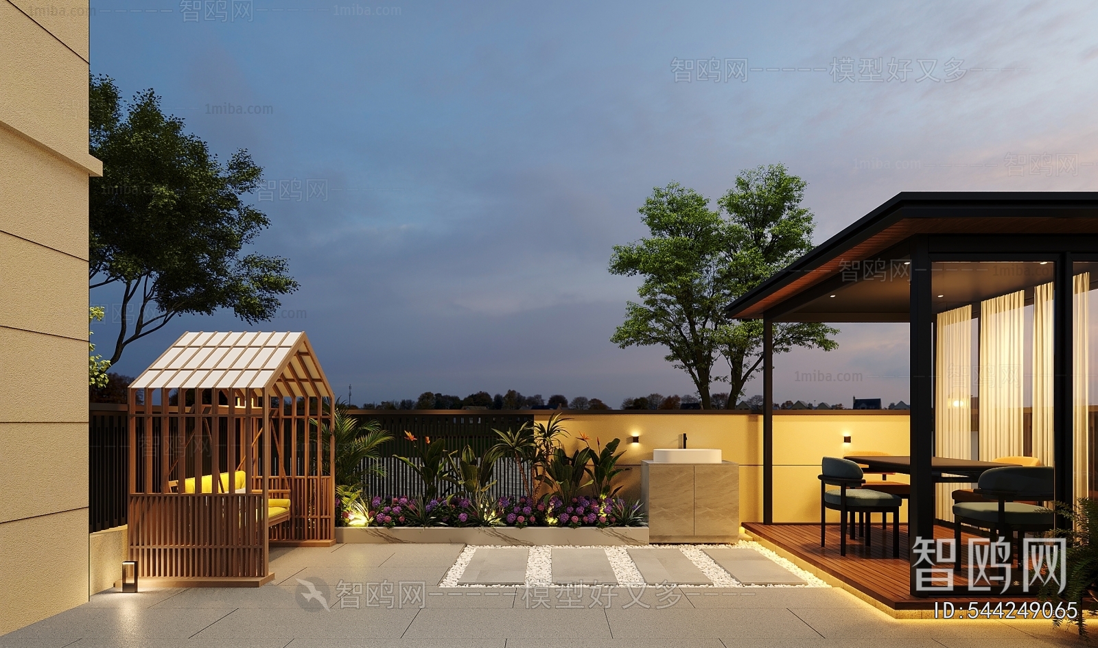 Modern Park Landscape