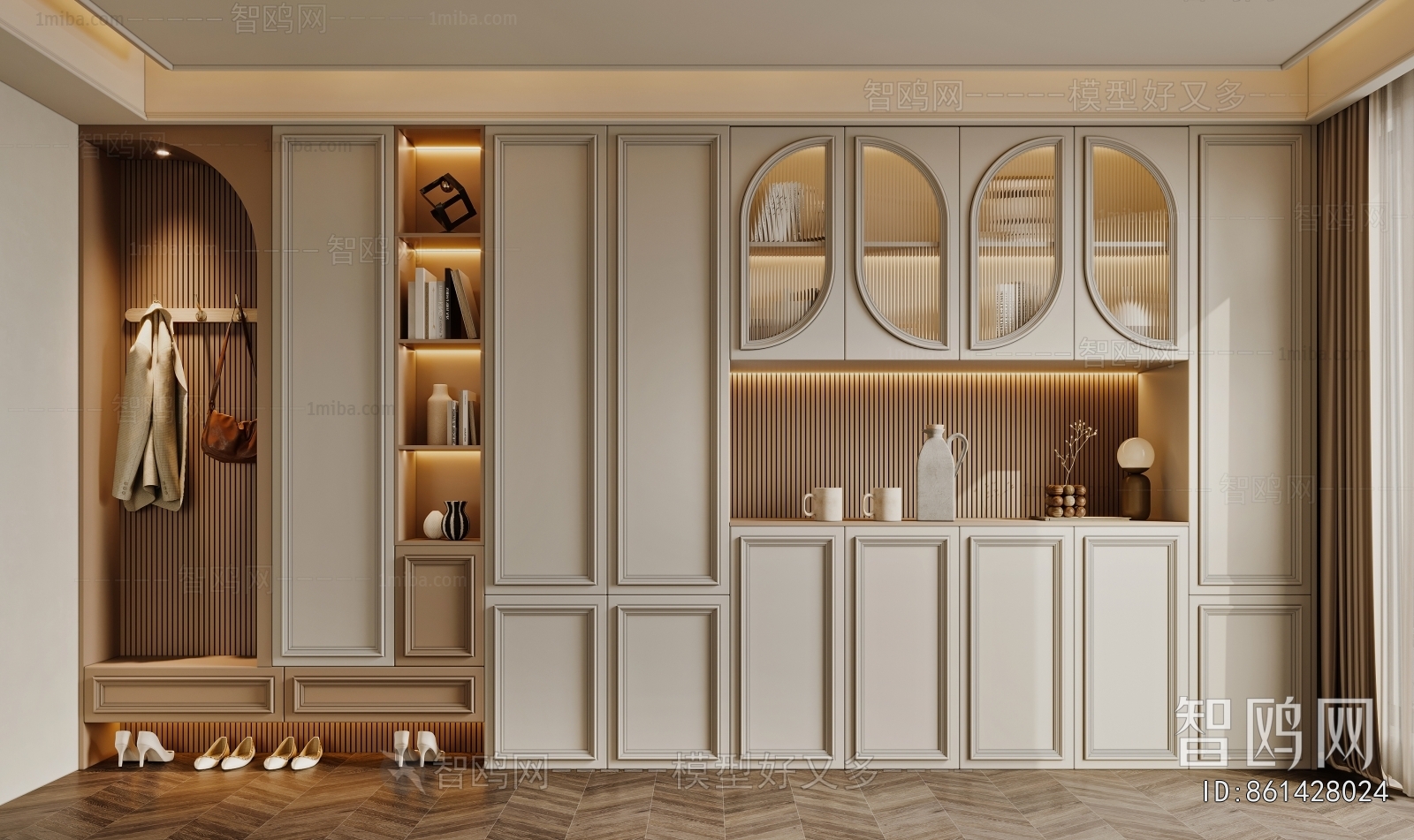 French Style Shoe Cabinet