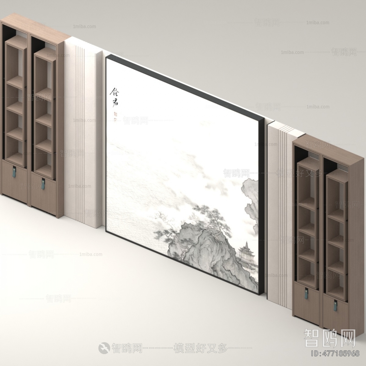 New Chinese Style TV Wall