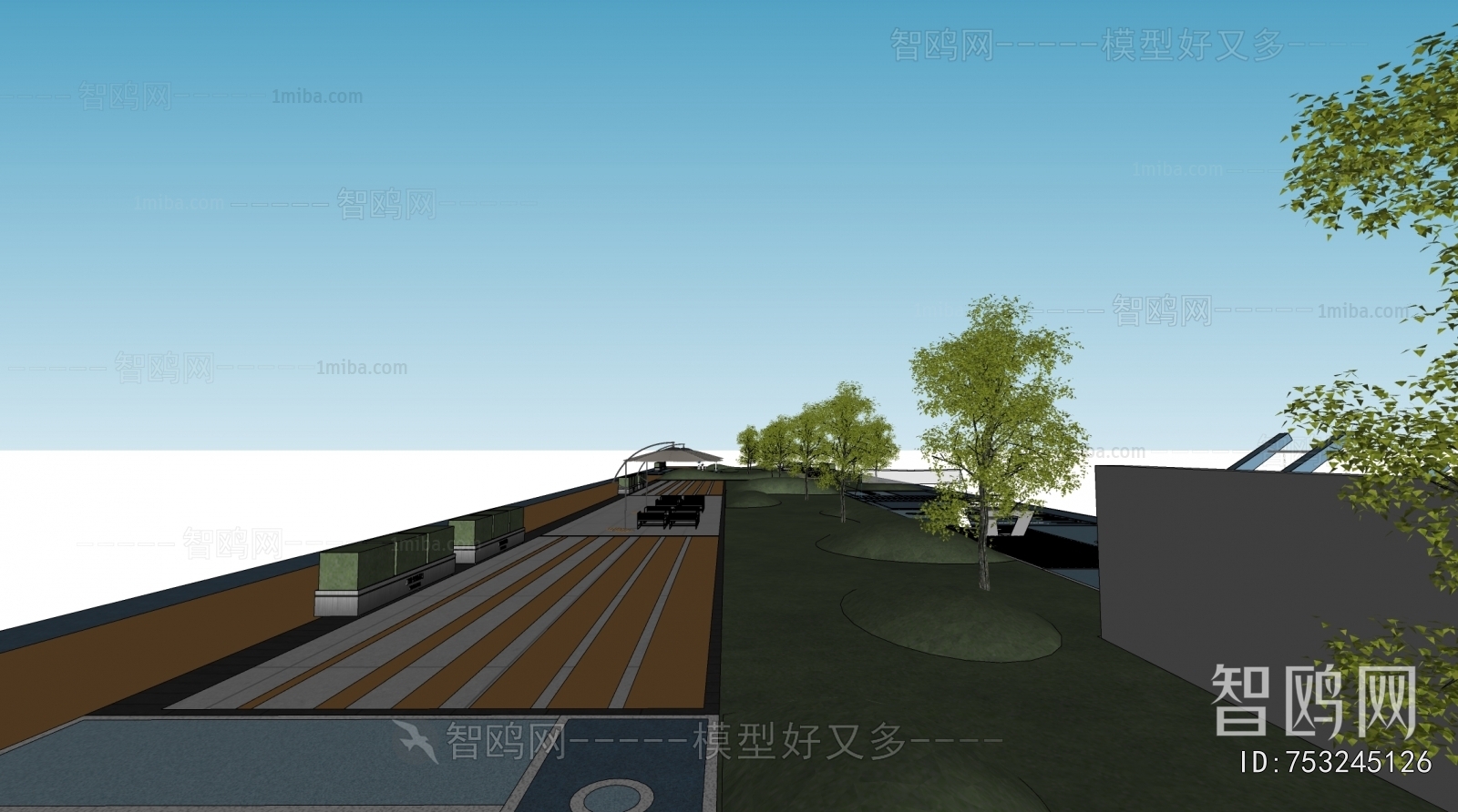 Modern Park Landscape