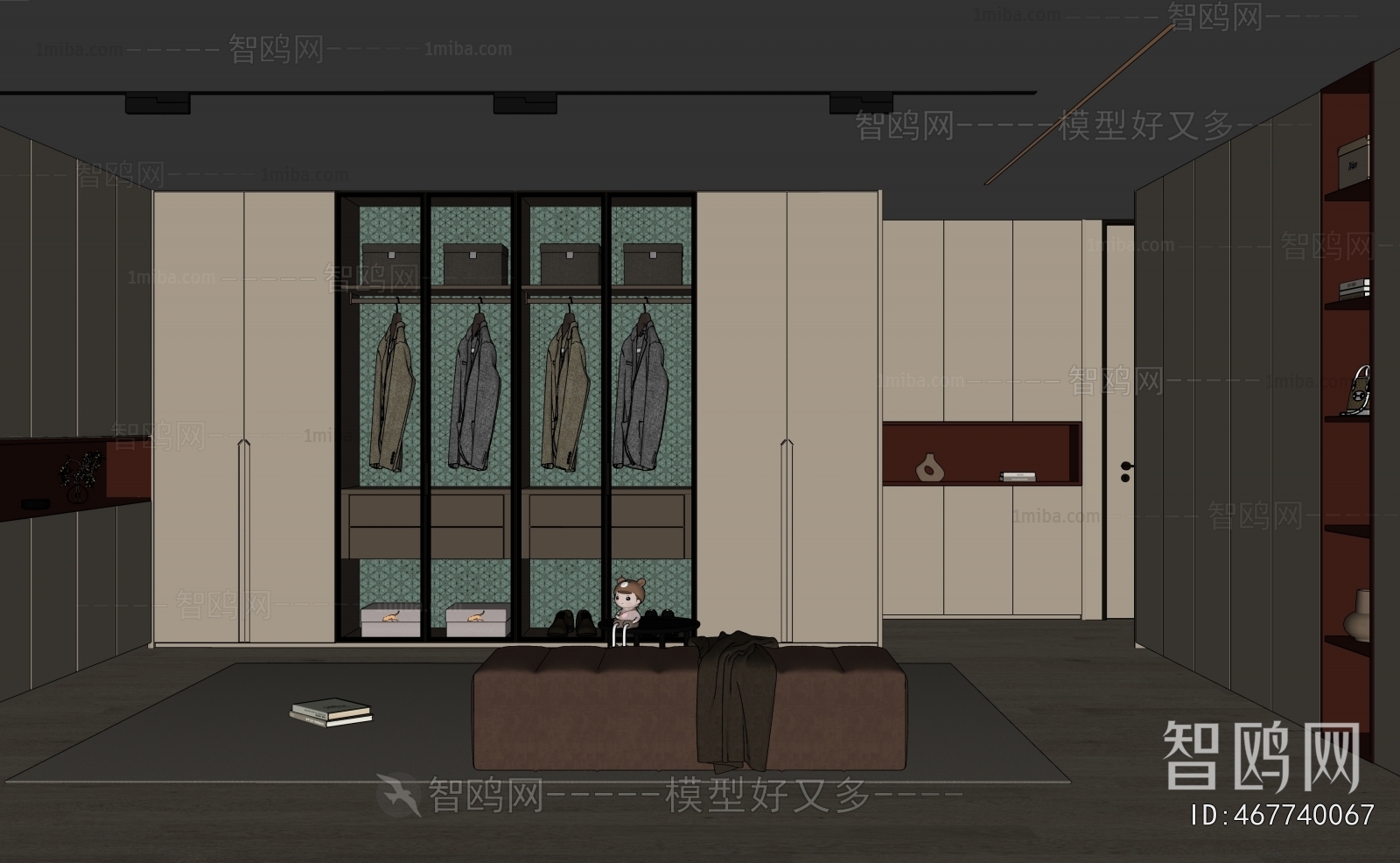 Modern Clothes Storage Area