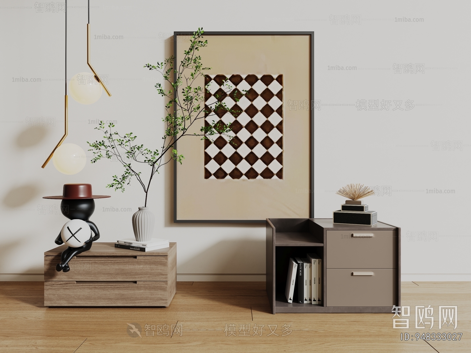 Modern Bedside Cupboard