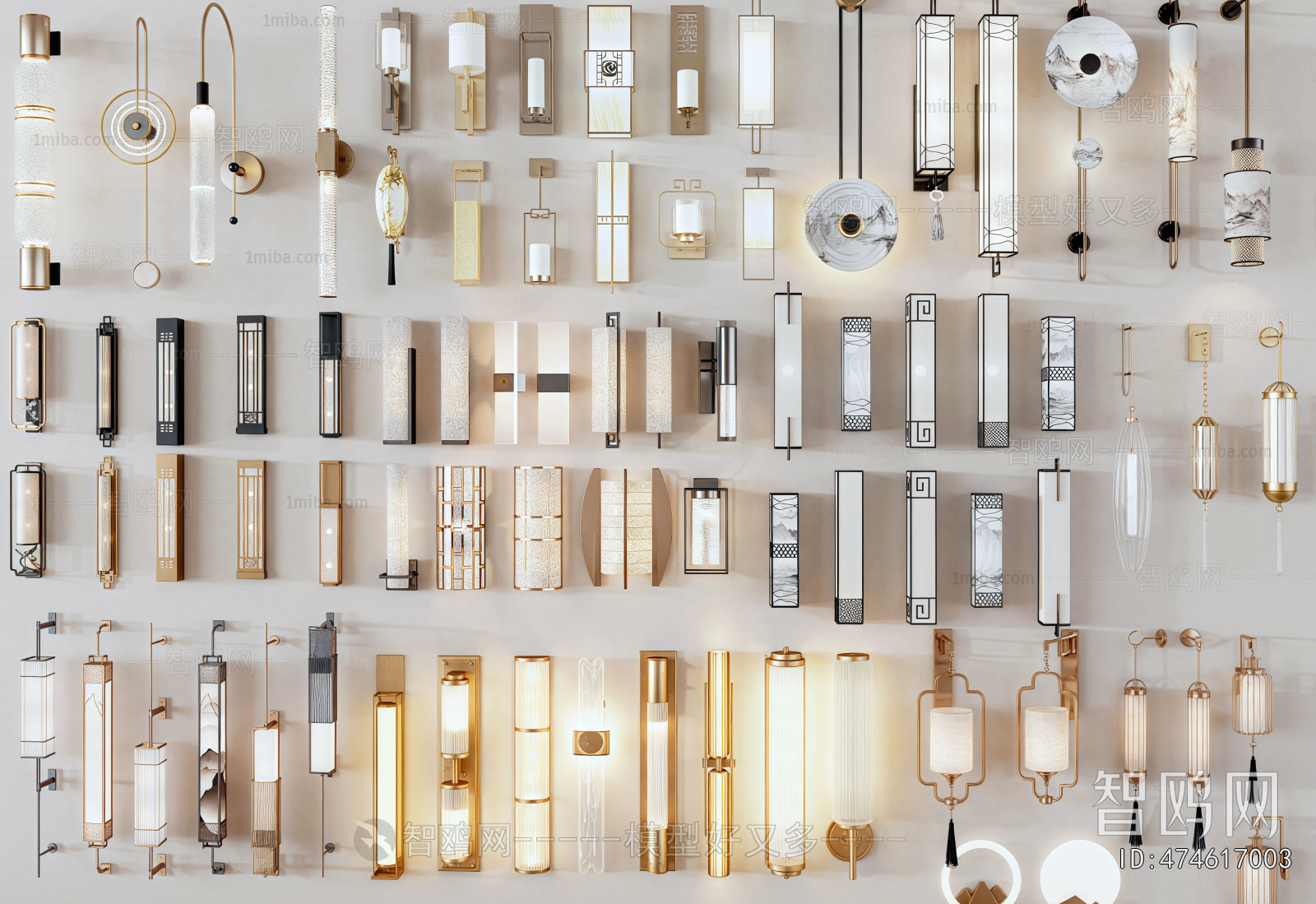 New Chinese Style Wall Lamp