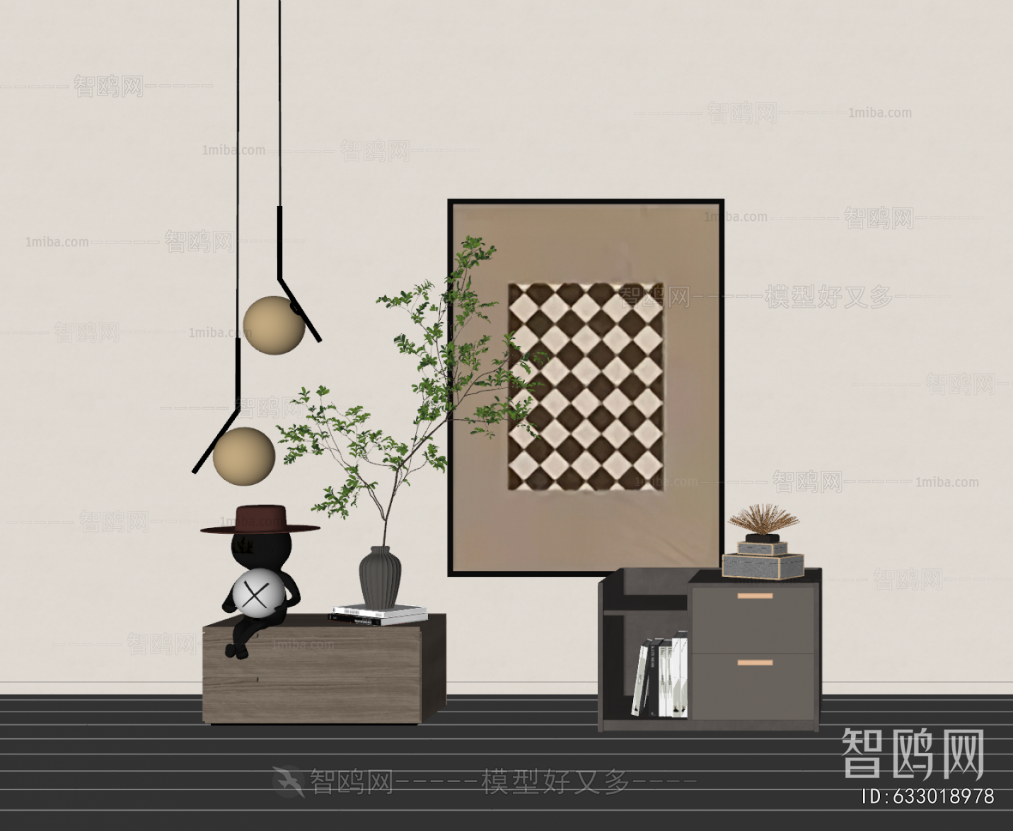 Modern Bedside Cupboard