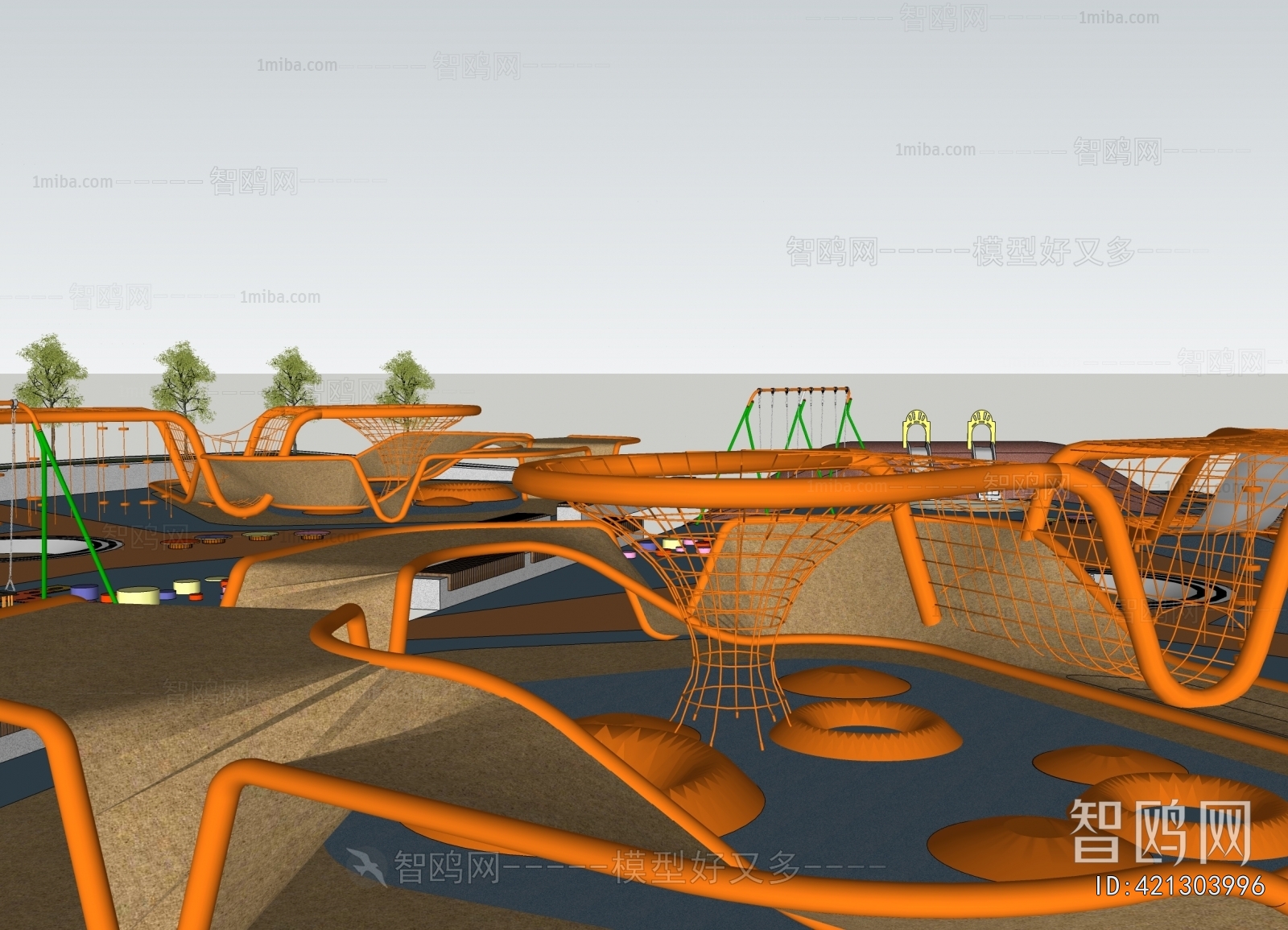 Modern Park Landscape