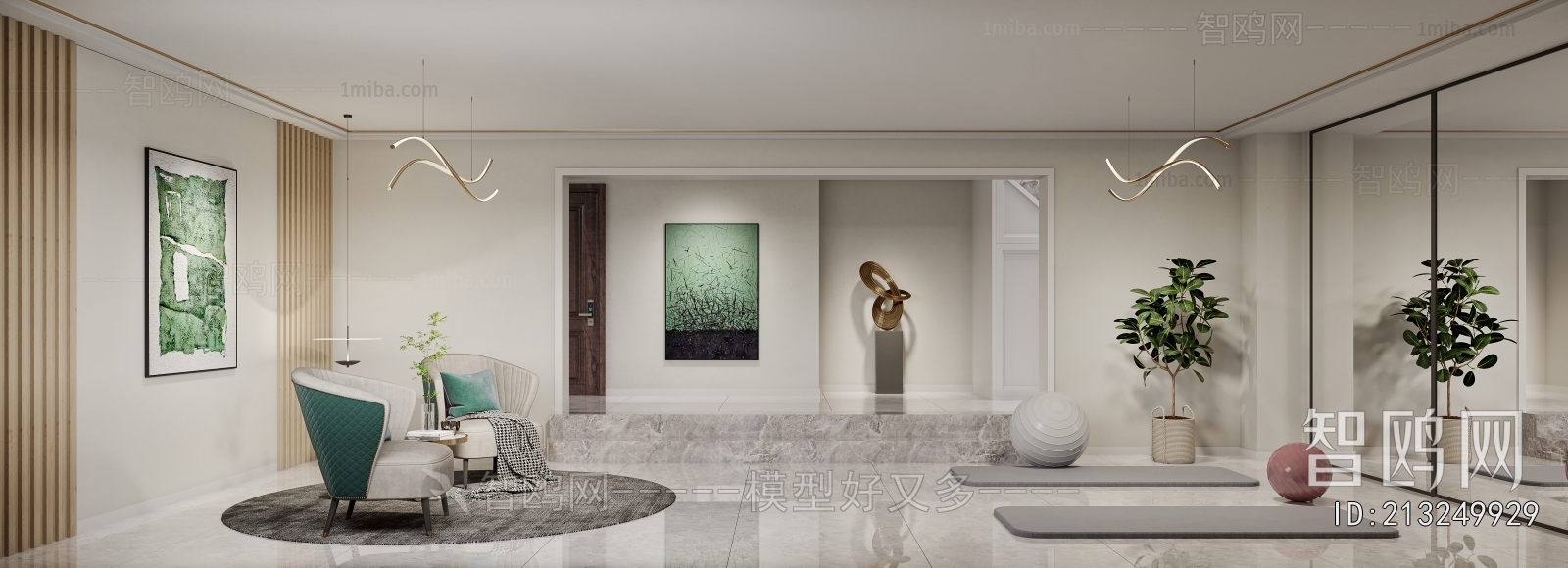 Modern Home Fitness Room