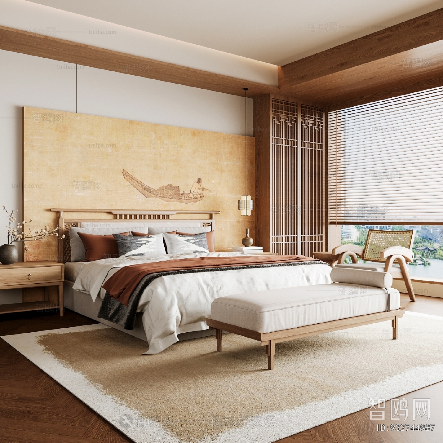 New Chinese Style Bedroom