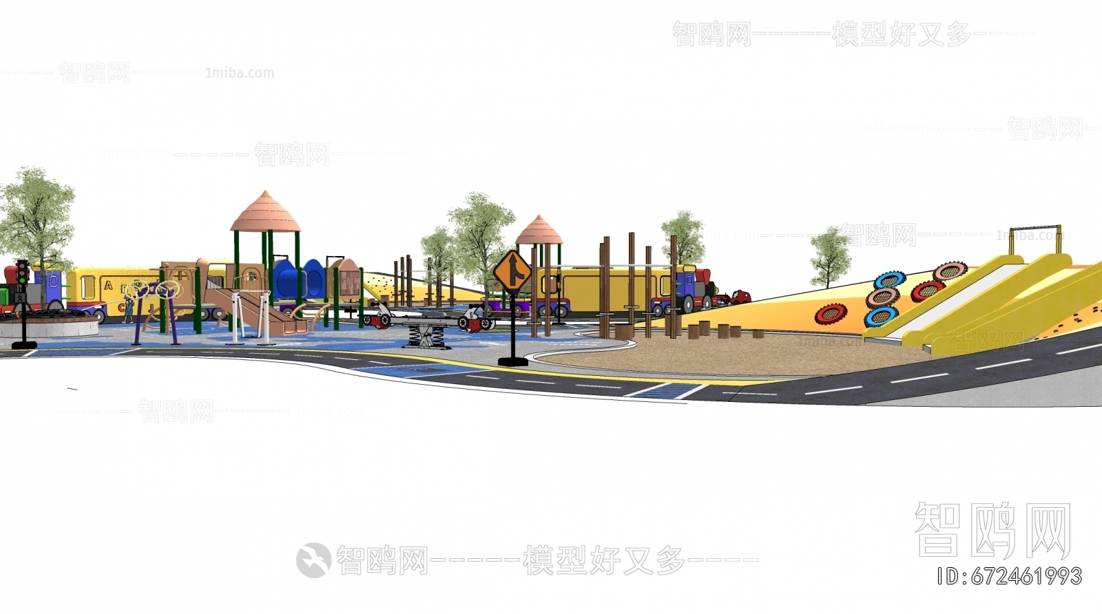 Modern Park Landscape