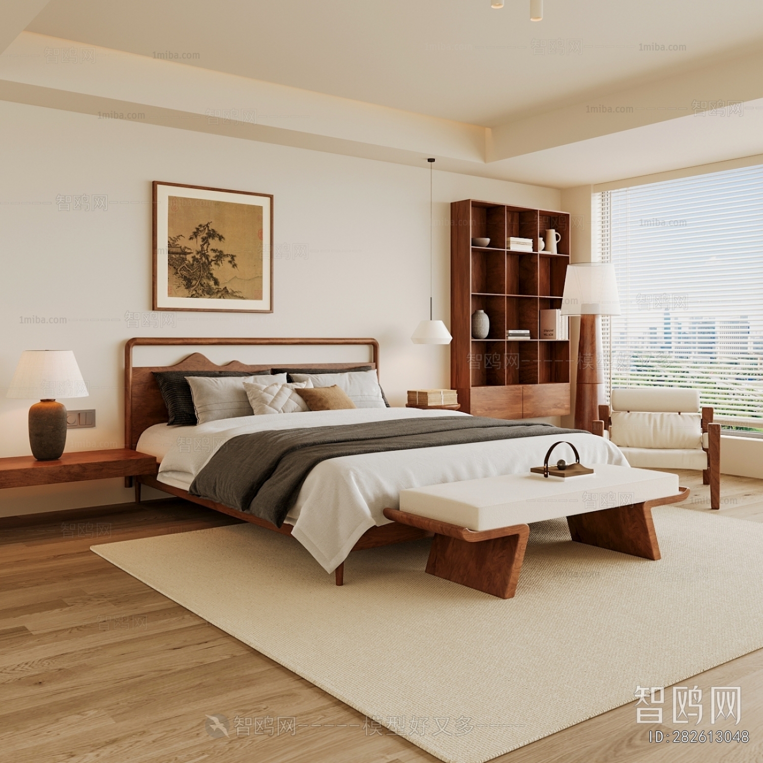 New Chinese Style Bedroom