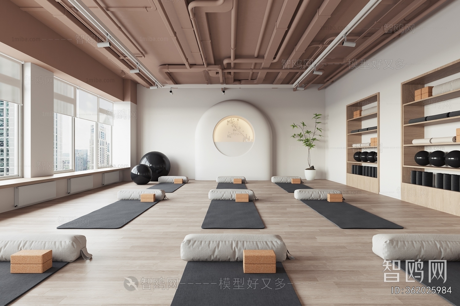 Modern Yoga Room