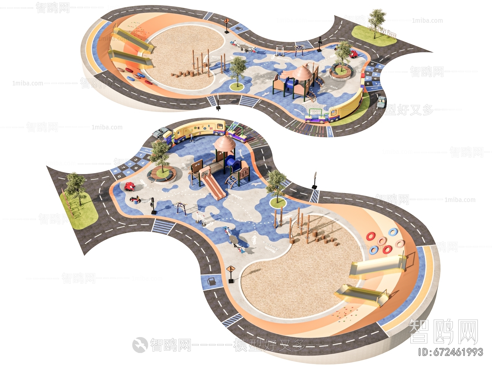 Modern Park Landscape