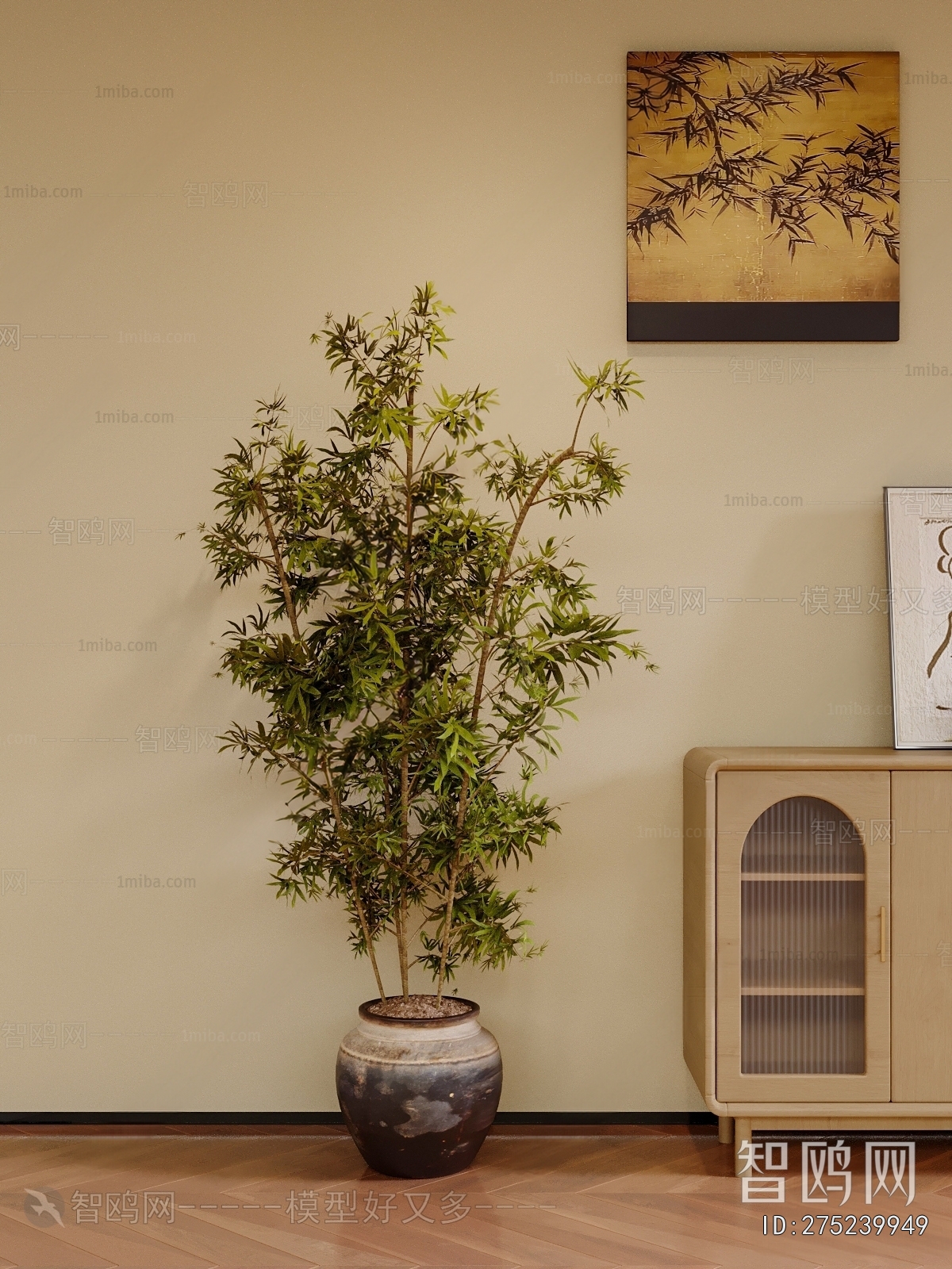 Modern Ground Green Plant Potted Plants