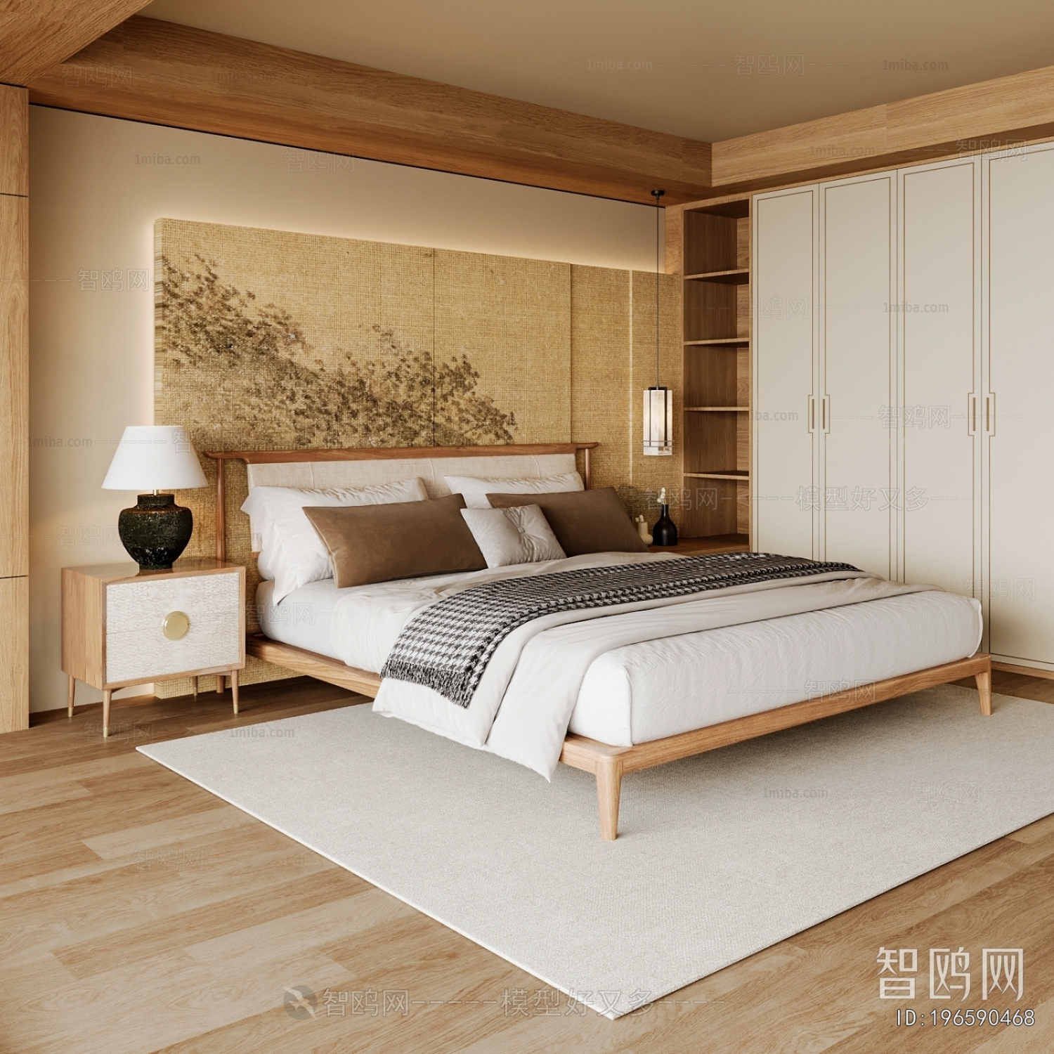 New Chinese Style Bedroom