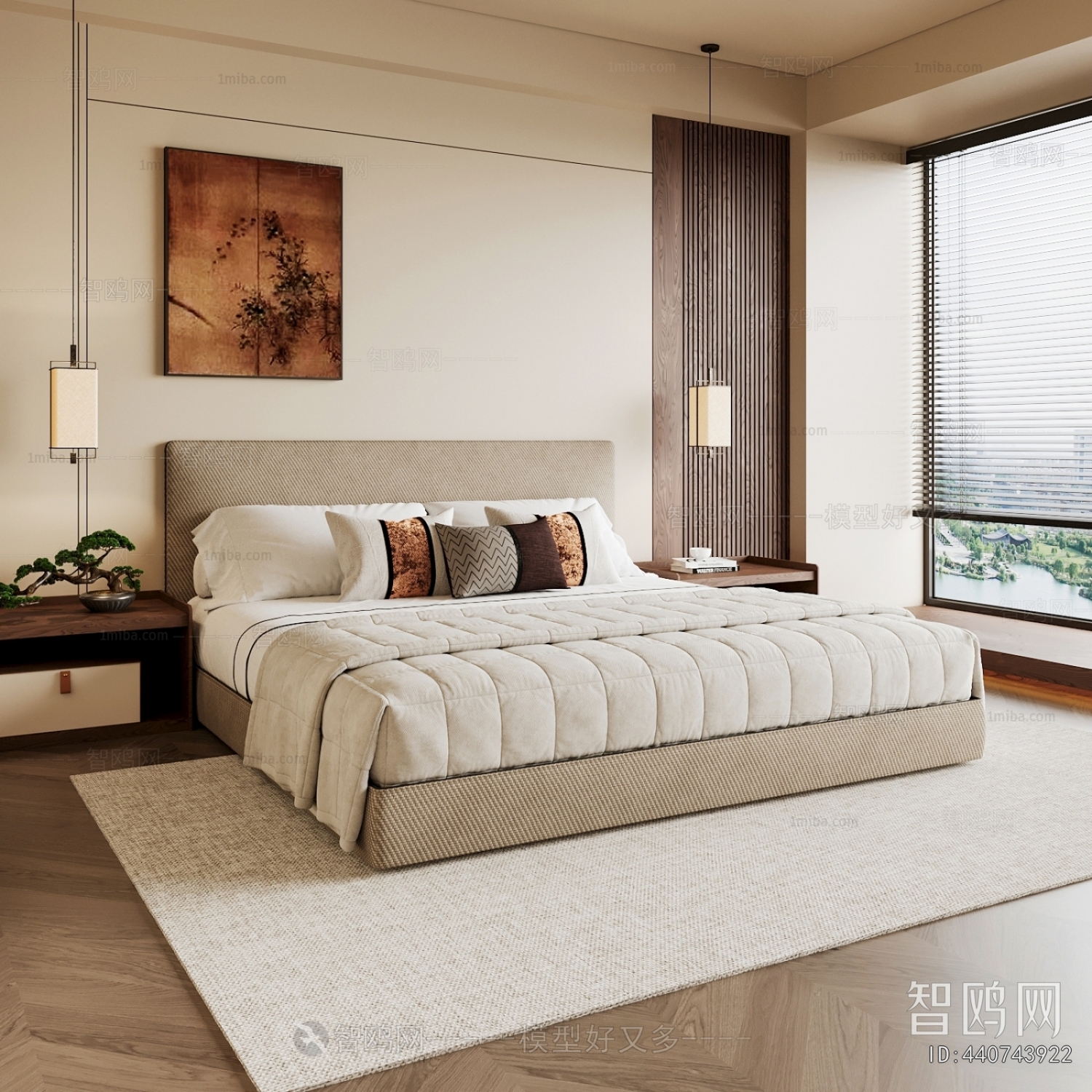 New Chinese Style Bedroom