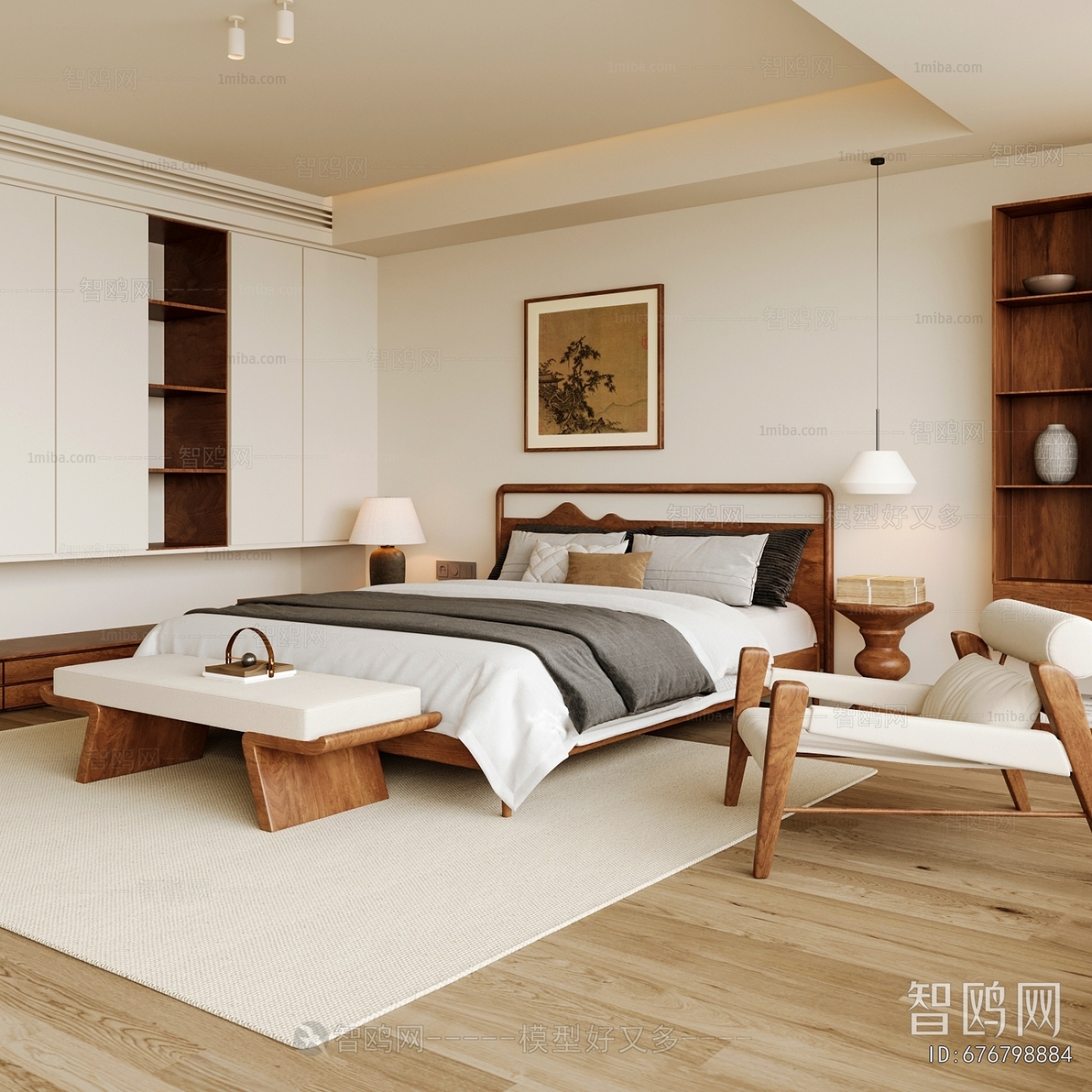 New Chinese Style Bedroom