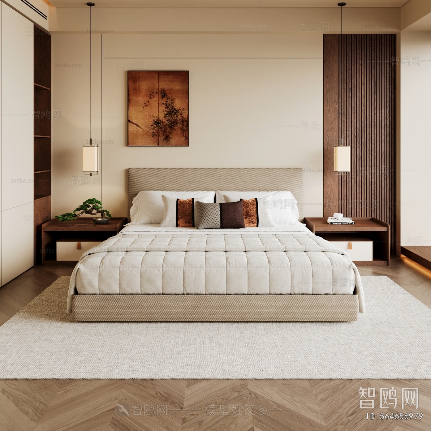 New Chinese Style Bedroom