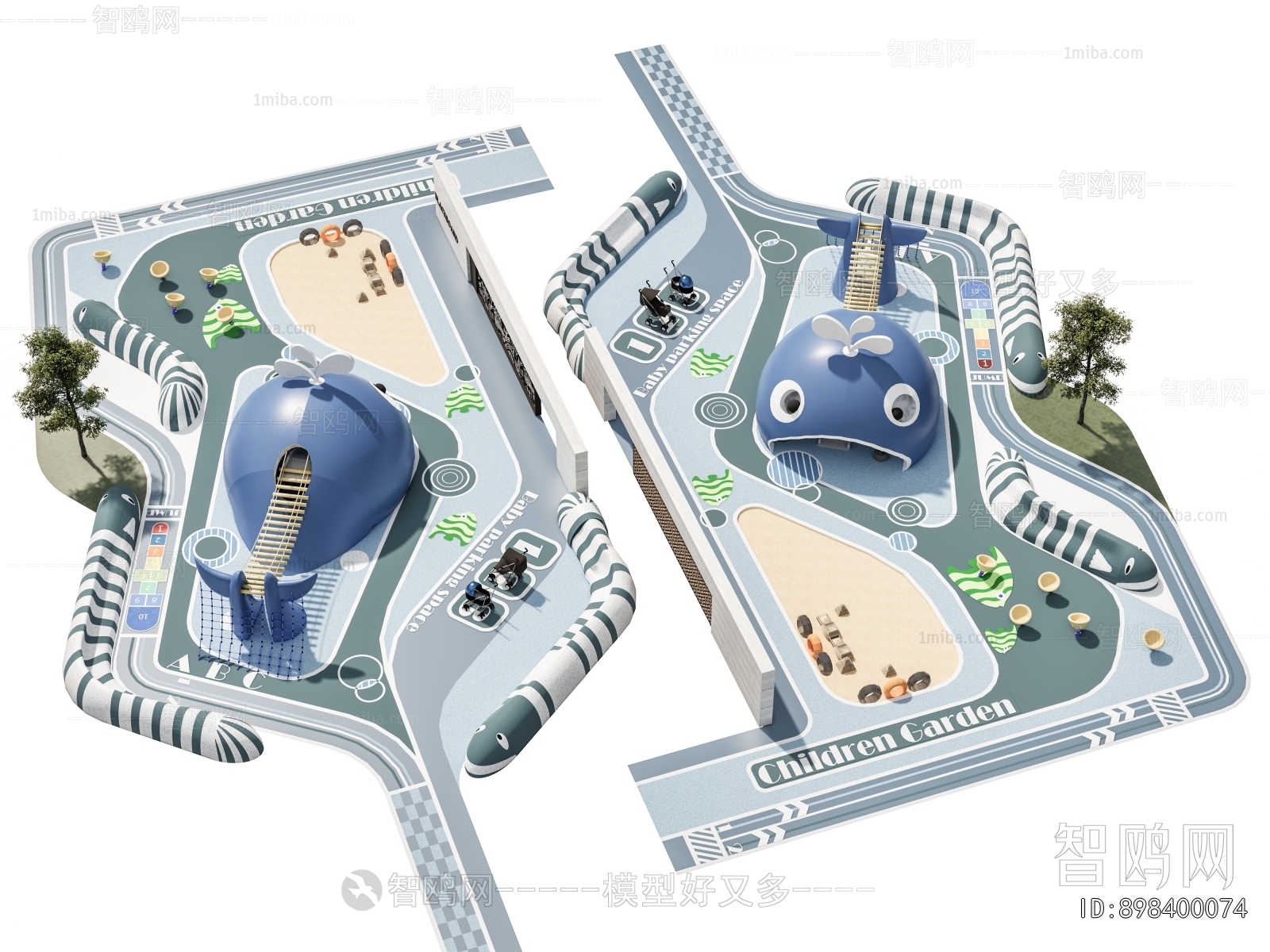 Modern Park Landscape