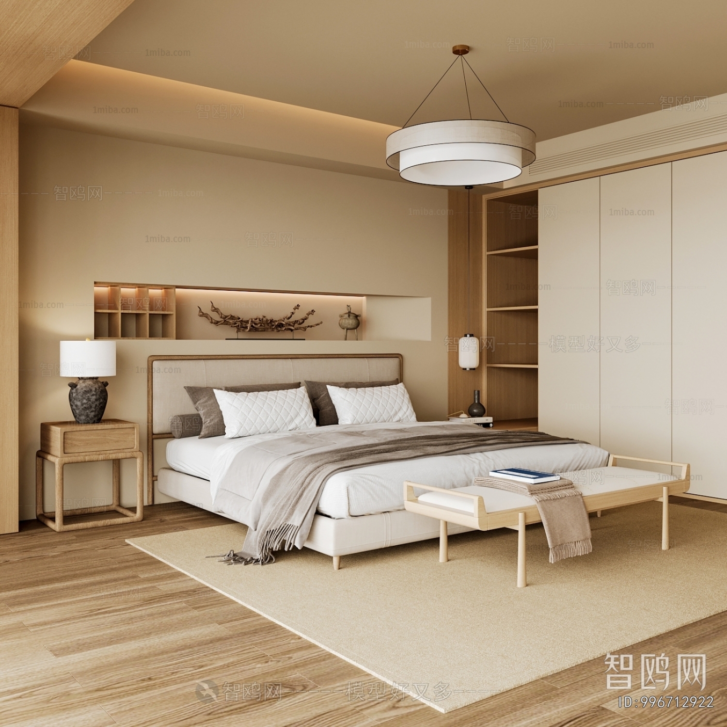 New Chinese Style Bedroom