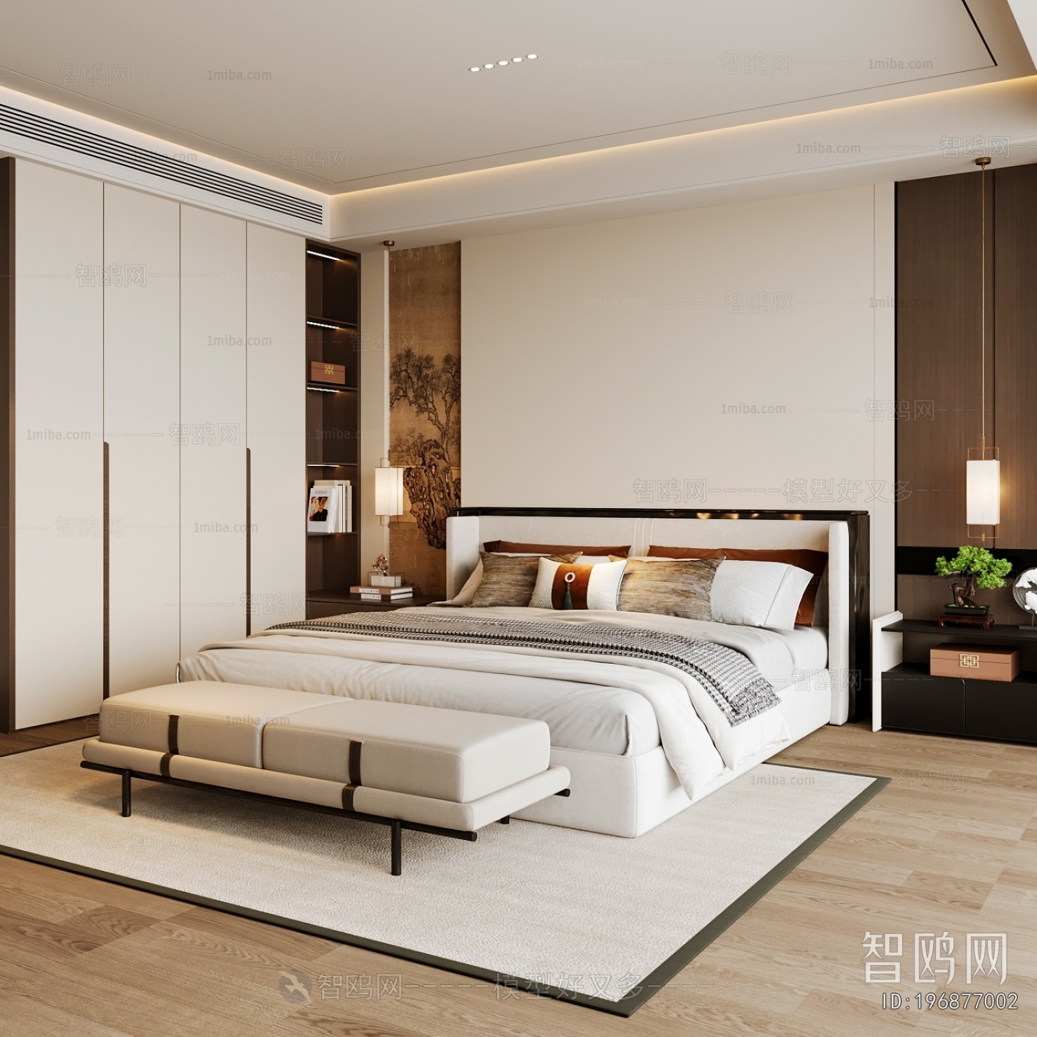 New Chinese Style Bedroom