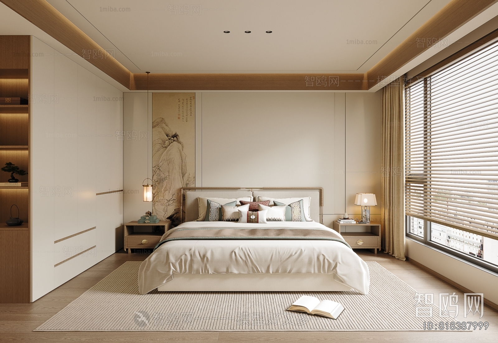 New Chinese Style Bedroom