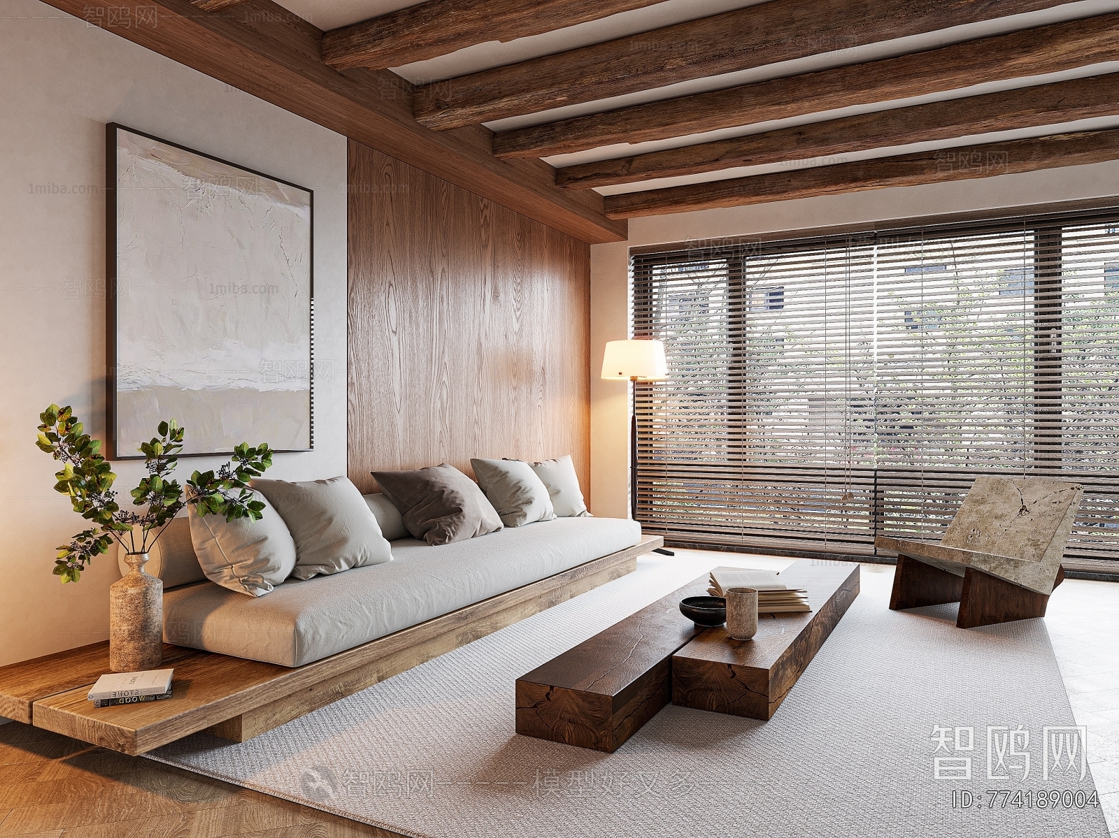 Wabi-sabi Style A Living Room