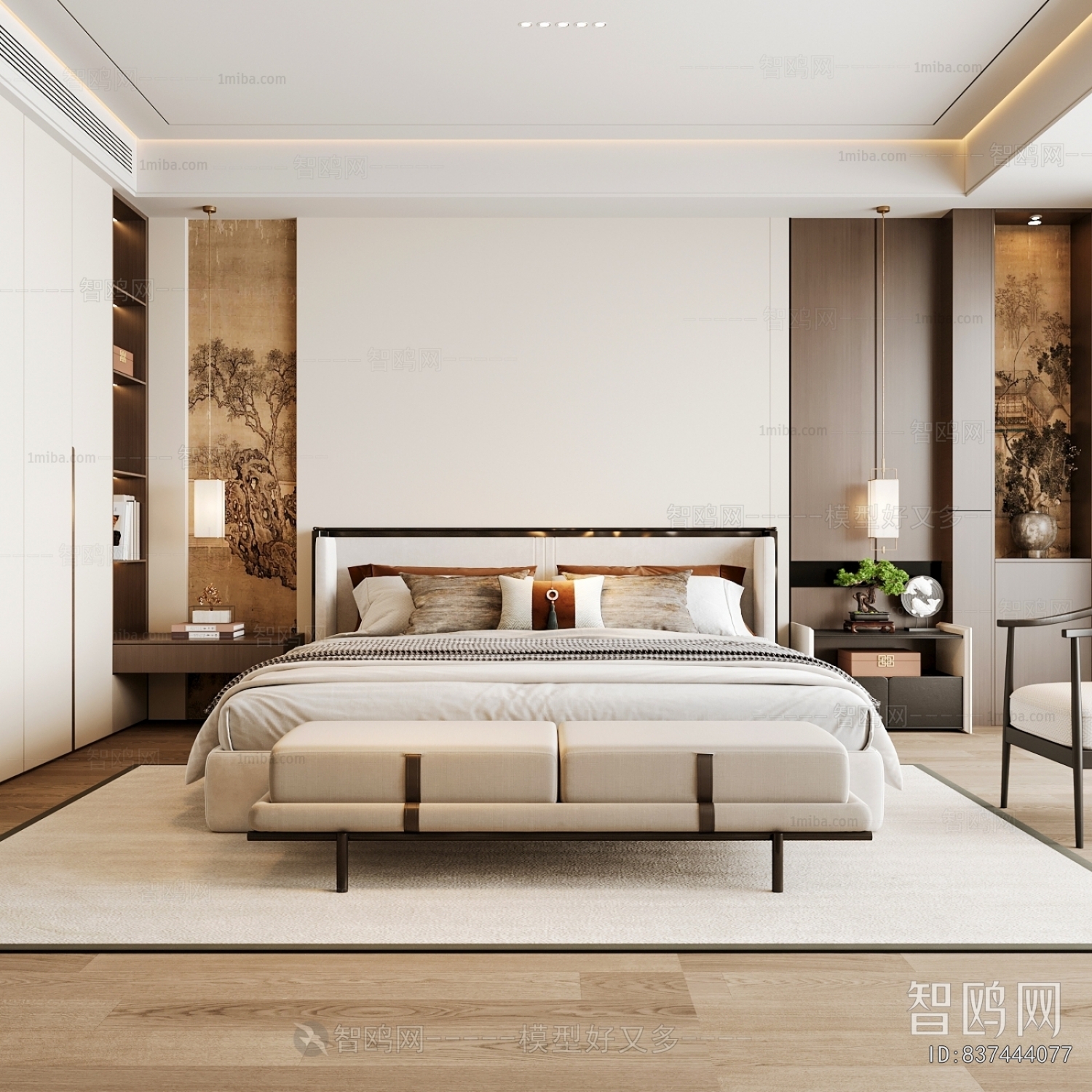 New Chinese Style Bedroom
