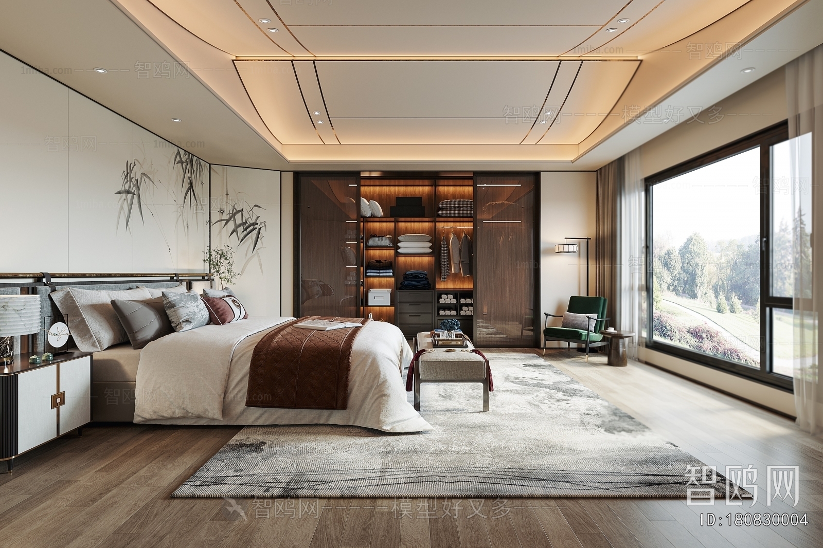 New Chinese Style Bedroom