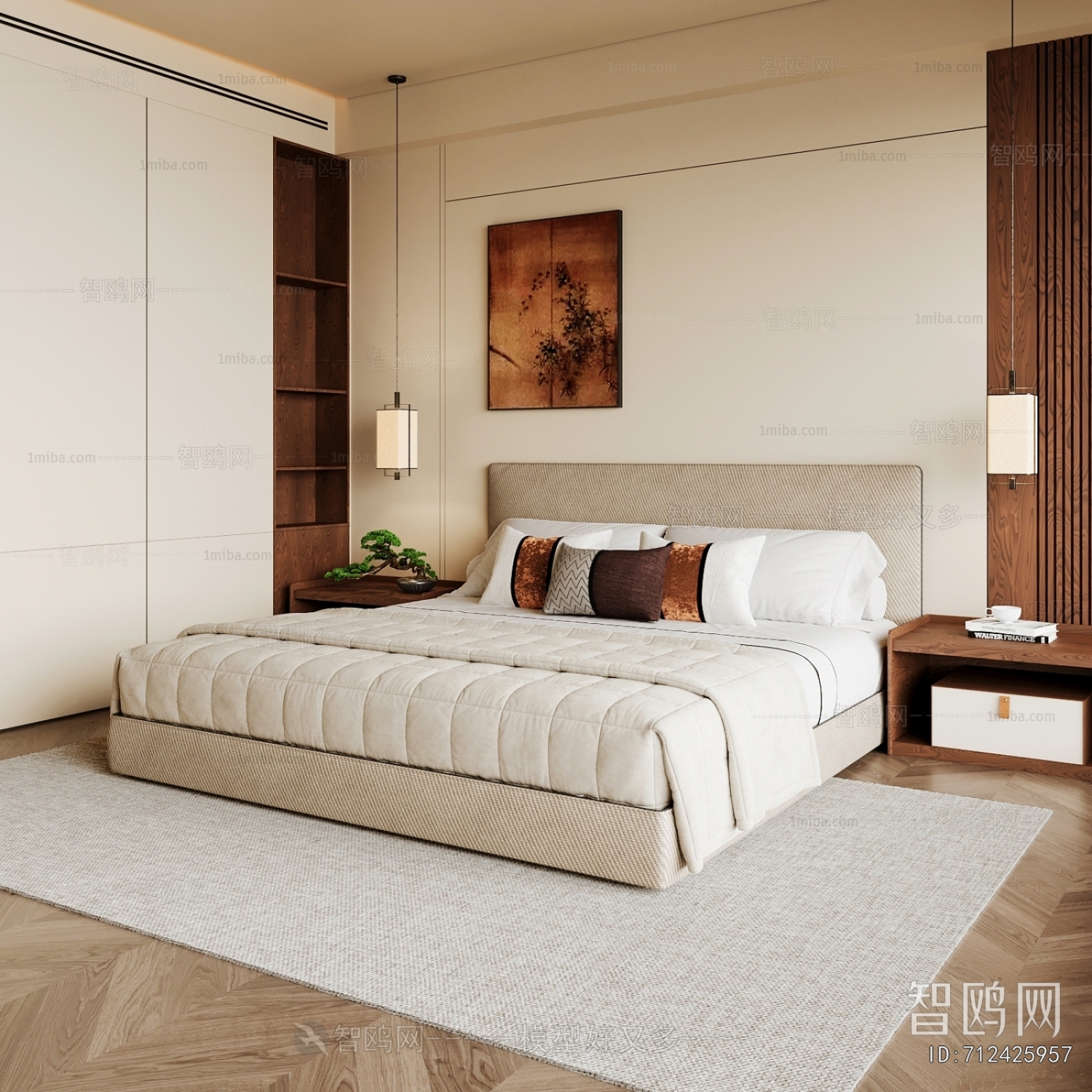 New Chinese Style Bedroom