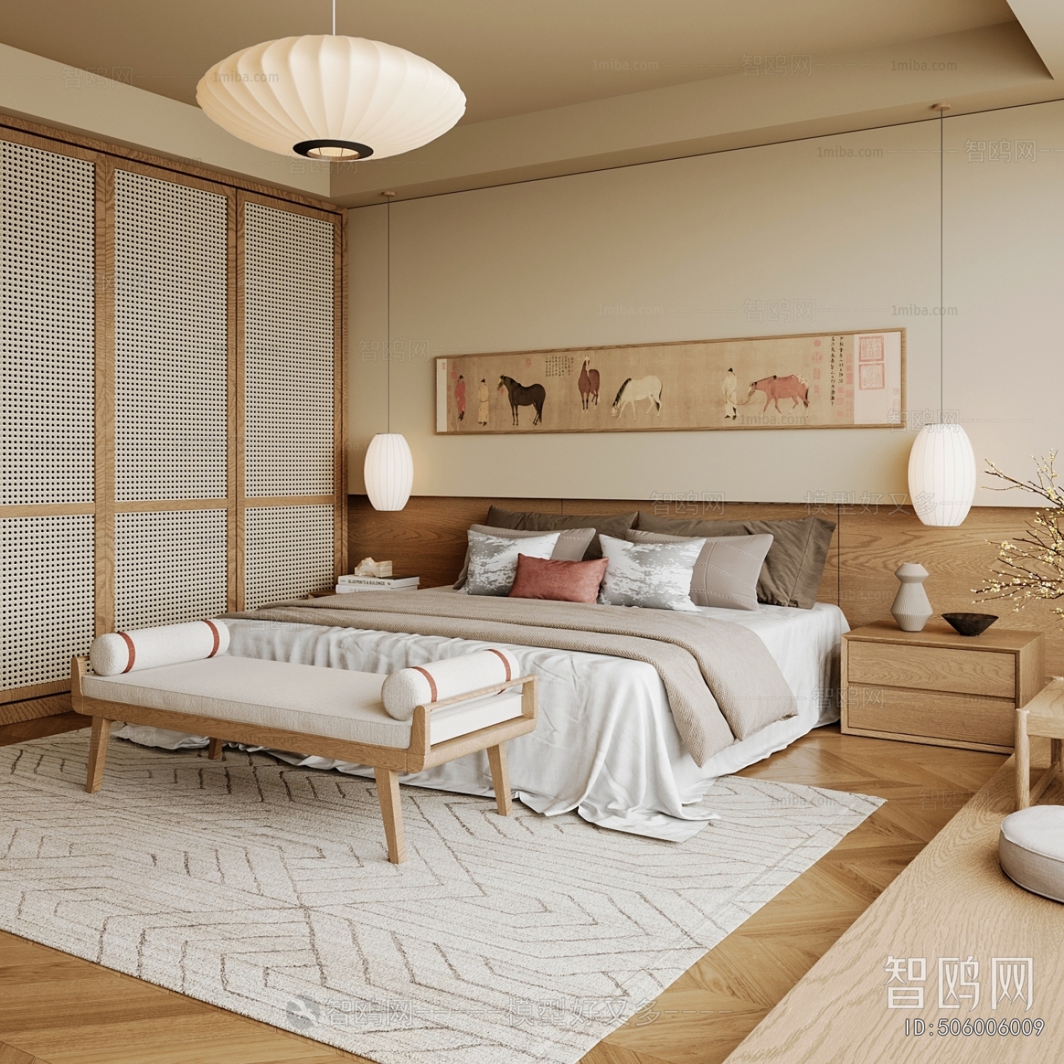 New Chinese Style Bedroom