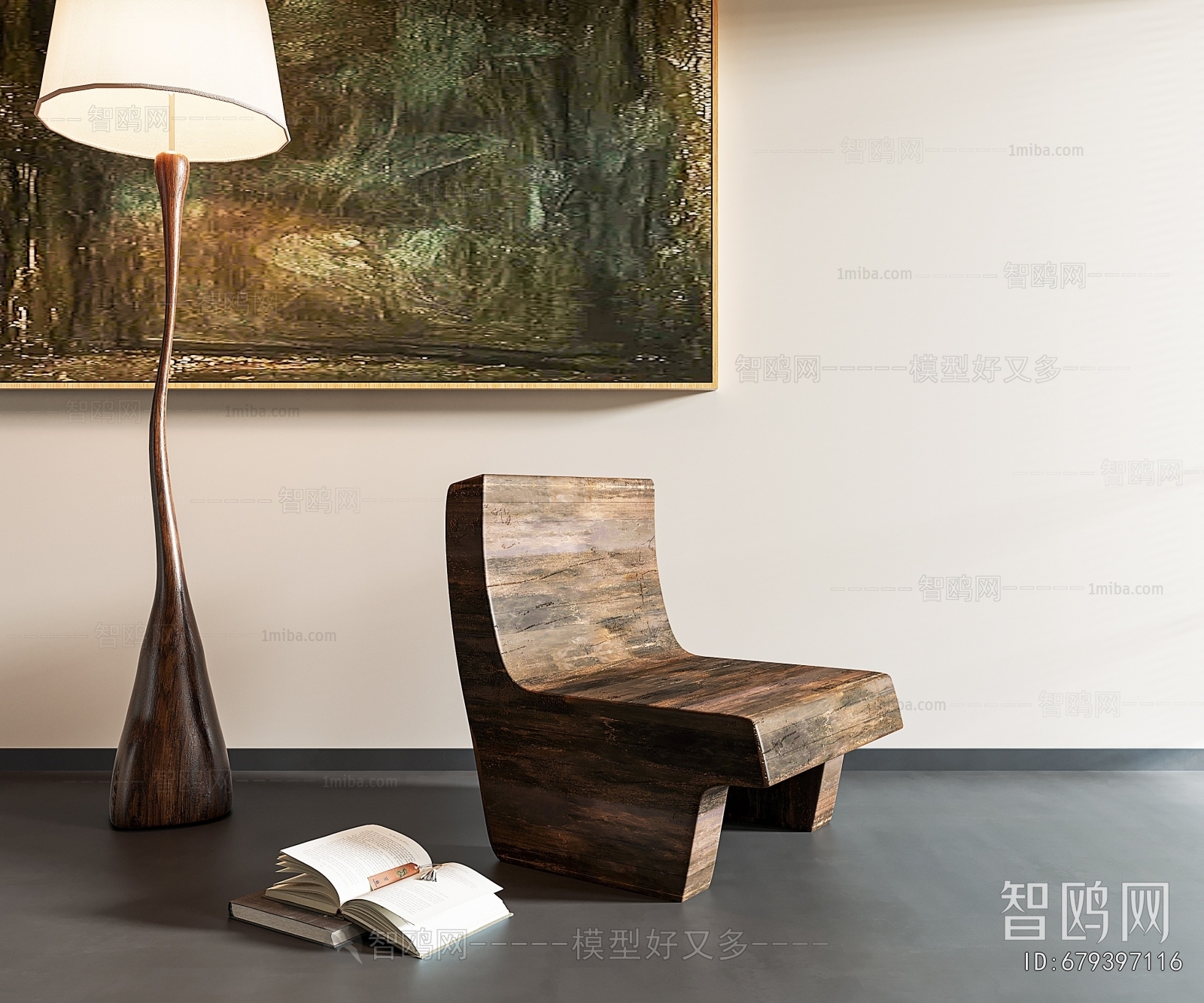 Wabi-sabi Style Lounge Chair