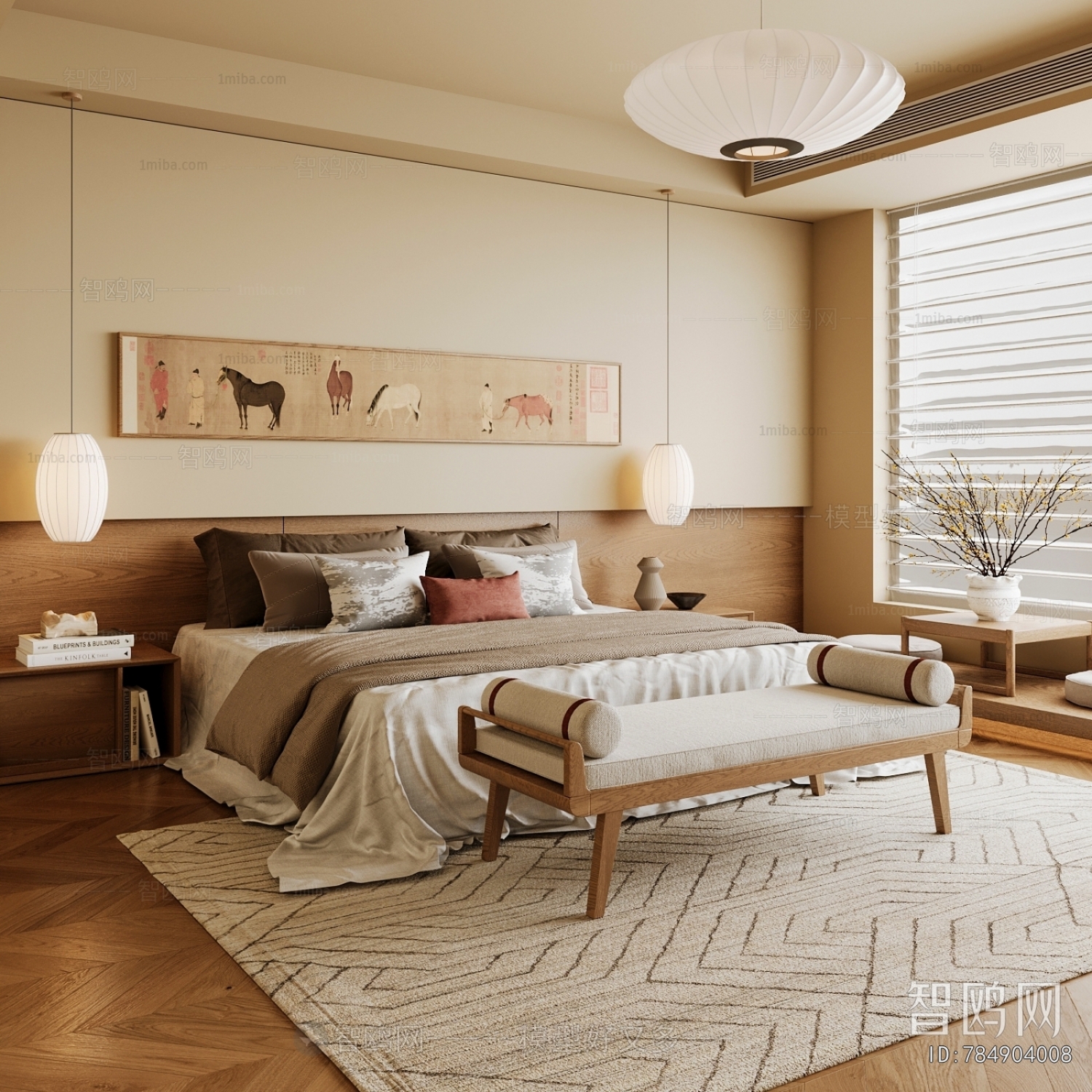 New Chinese Style Bedroom