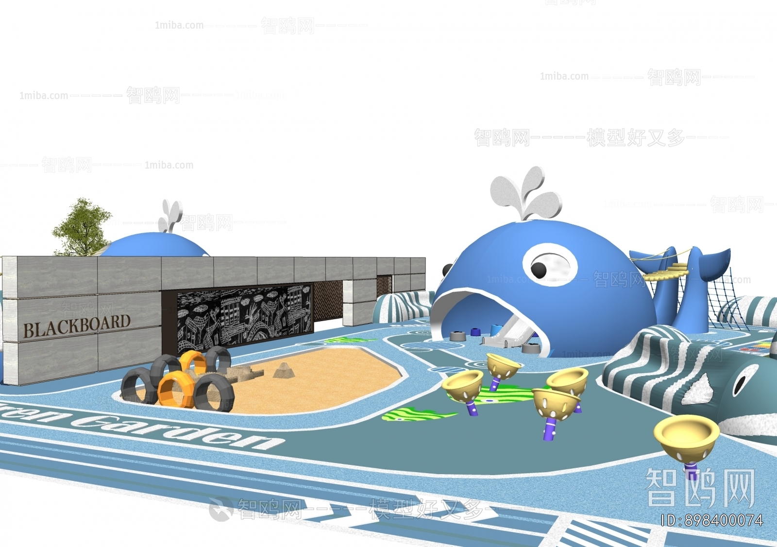 Modern Park Landscape