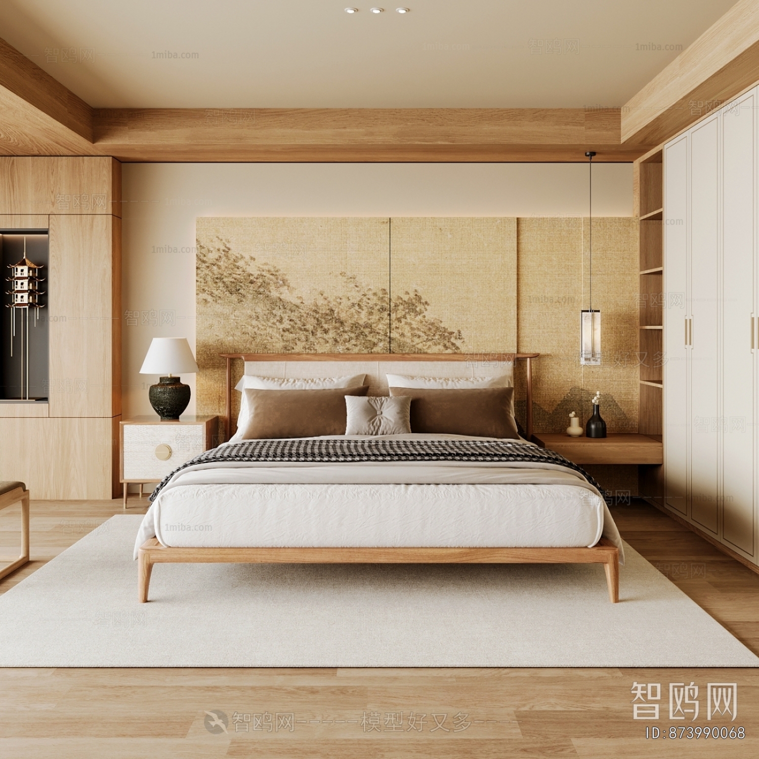 New Chinese Style Bedroom