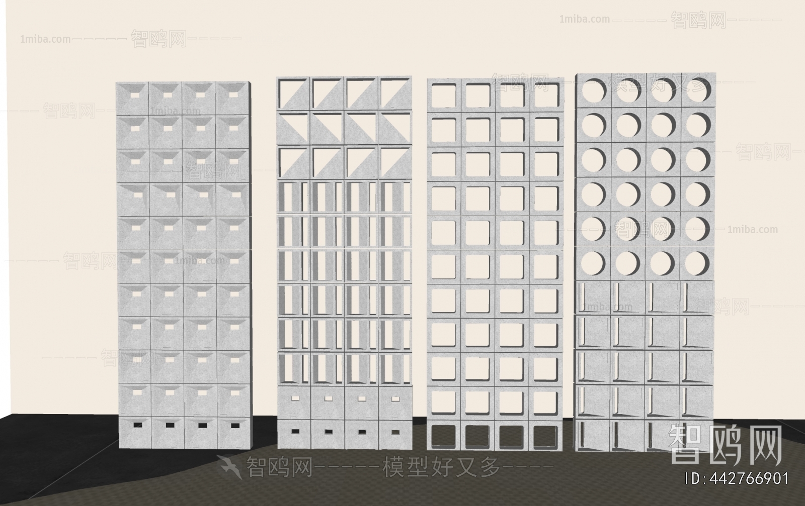 Modern Cement Brick Screen Partition